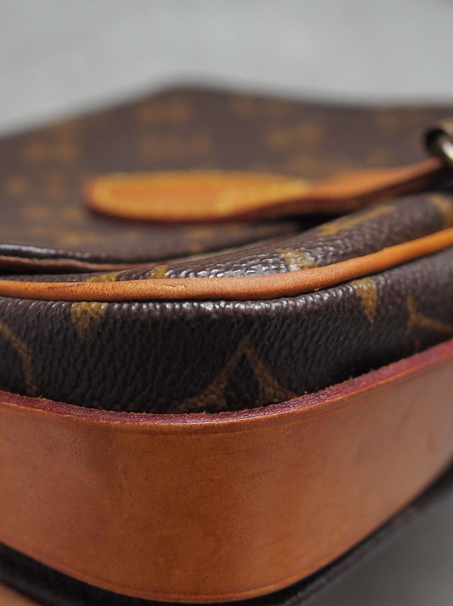 LOUIS VUITTON Monogram Mini Cartouchiere PM Shoulder bag Vintage Authentic