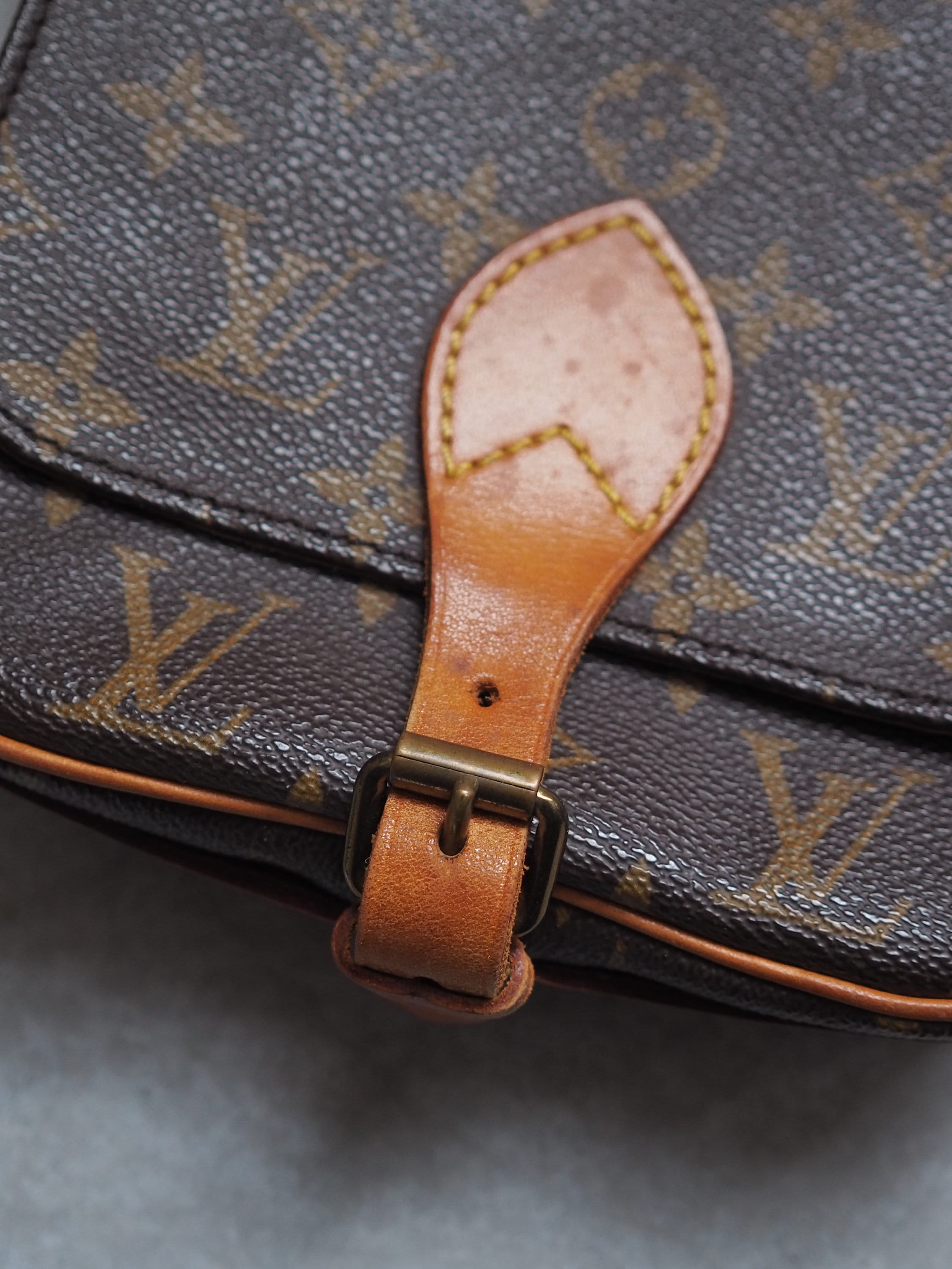 LOUIS VUITTON Monogram Mini Cartouchiere PM Shoulder bag Vintage Authentic