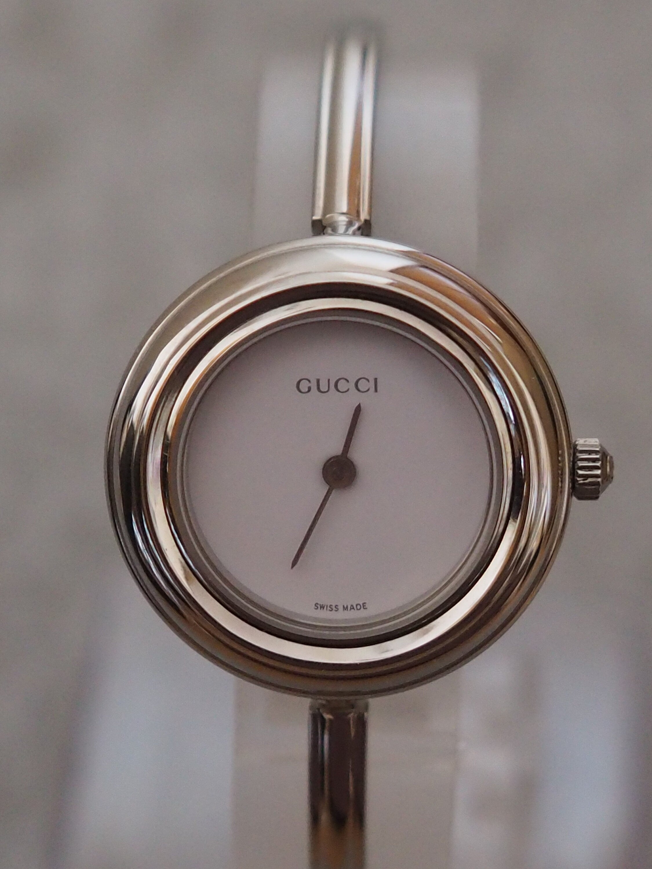 GUCCI Accessories Change Bezel 12 colors Bangle watch Wristwatch Silver