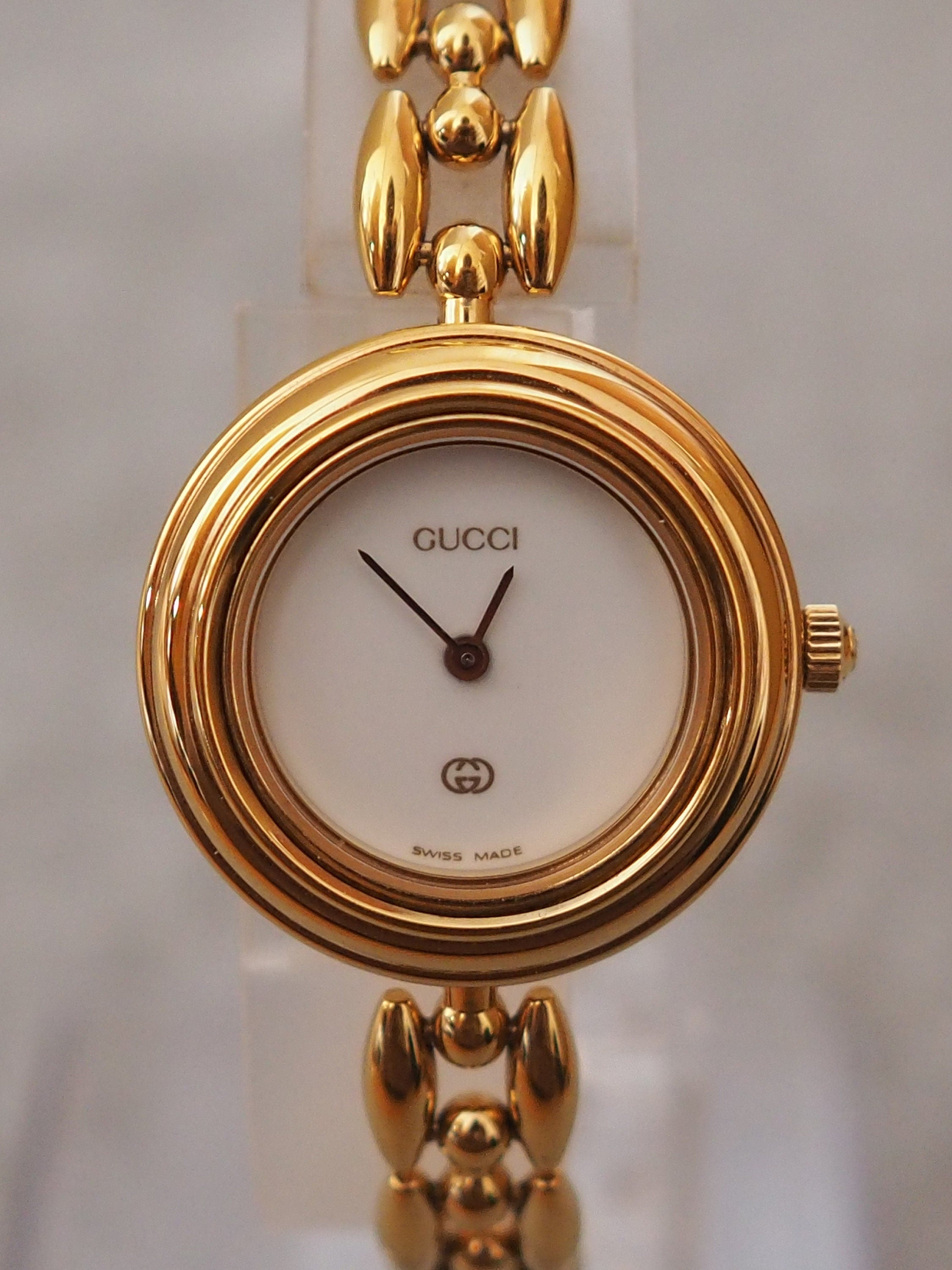 GUCCI Accessories Change Bezel 6 colors Bangle watch Wristwatch Gold