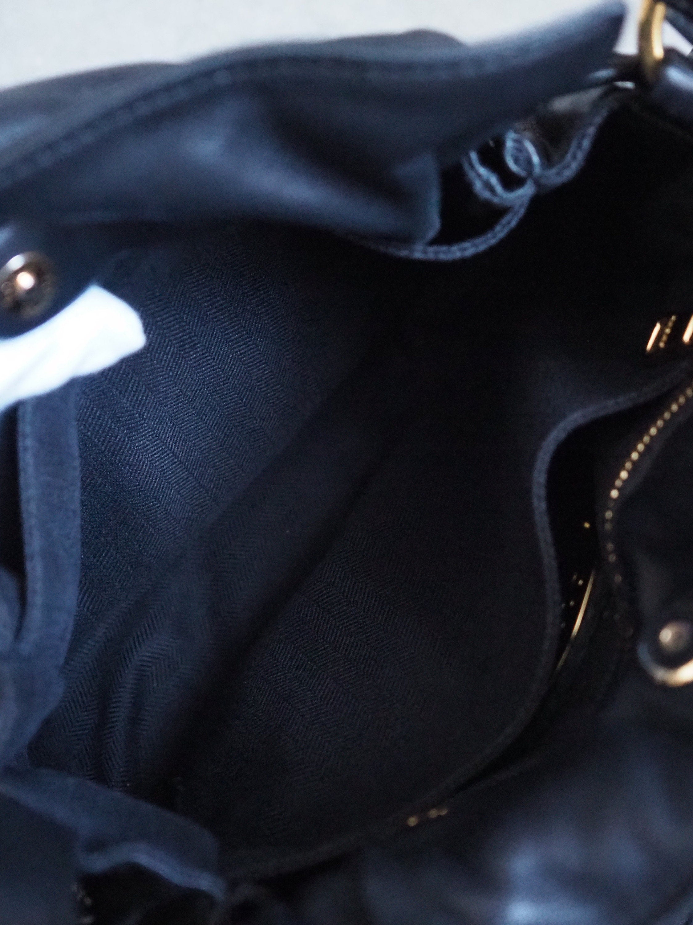 LOEWE Flamenco Anagram Shoulder bag Black Leather Vintage Authentic