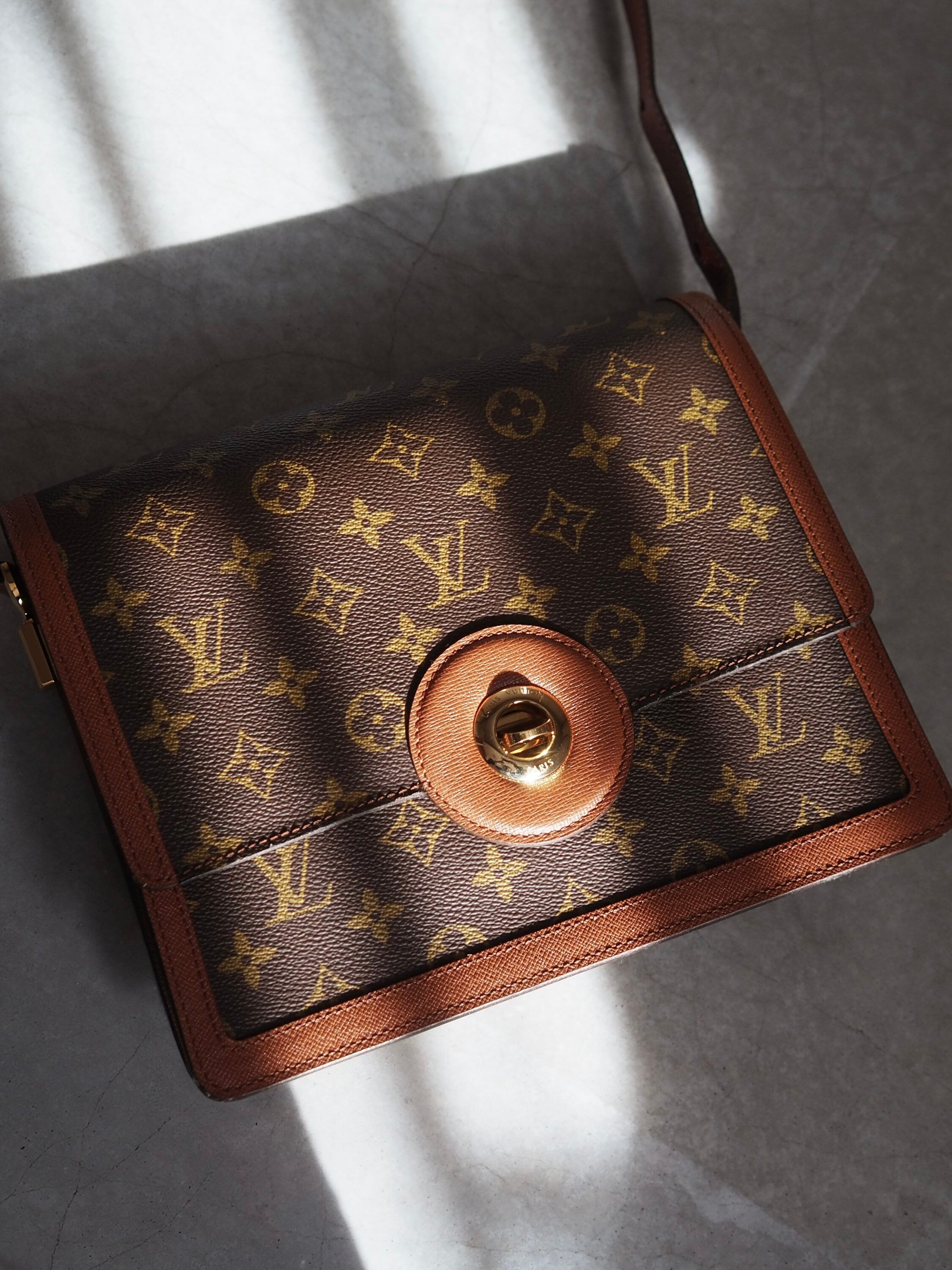 LOUIS VUITTON Monogram Raspail Shoulder Bag M51372 Vintage Authentic