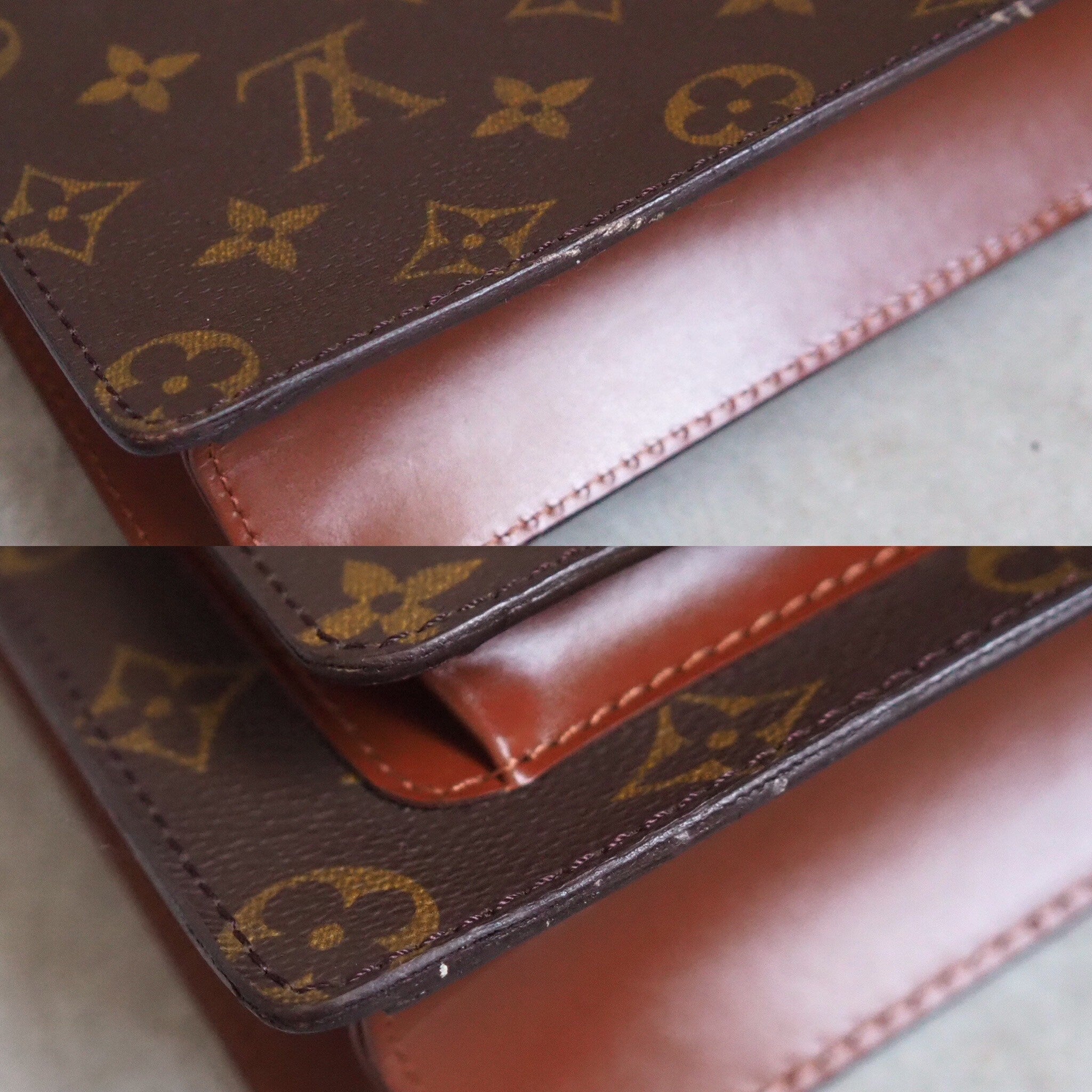 LOUIS VUITTON Monogram Monceau 2way Hand Shoulder Bag M51185 Authentic