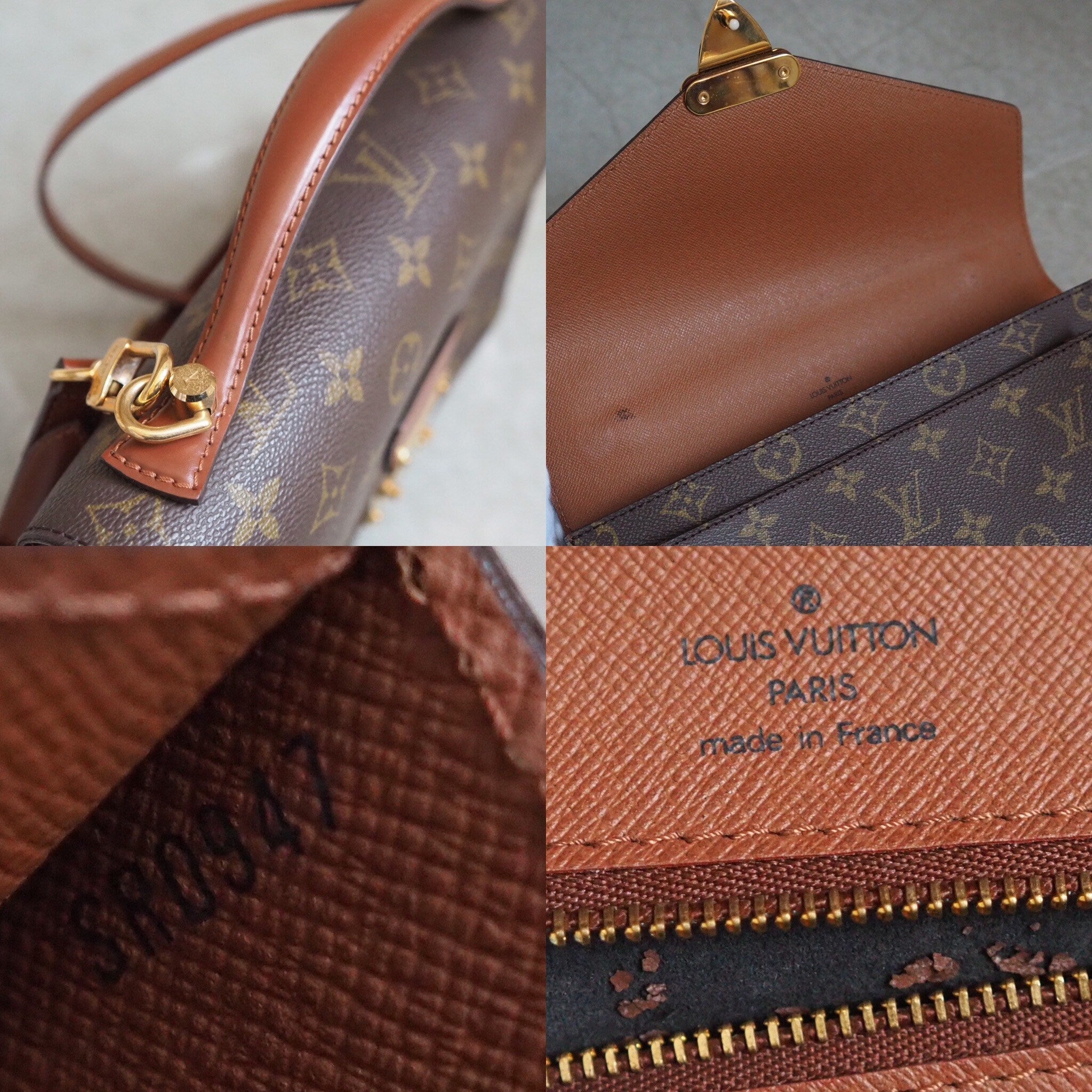 LOUIS VUITTON Monogram Monceau 2way Hand Shoulder Bag M51185 Authentic