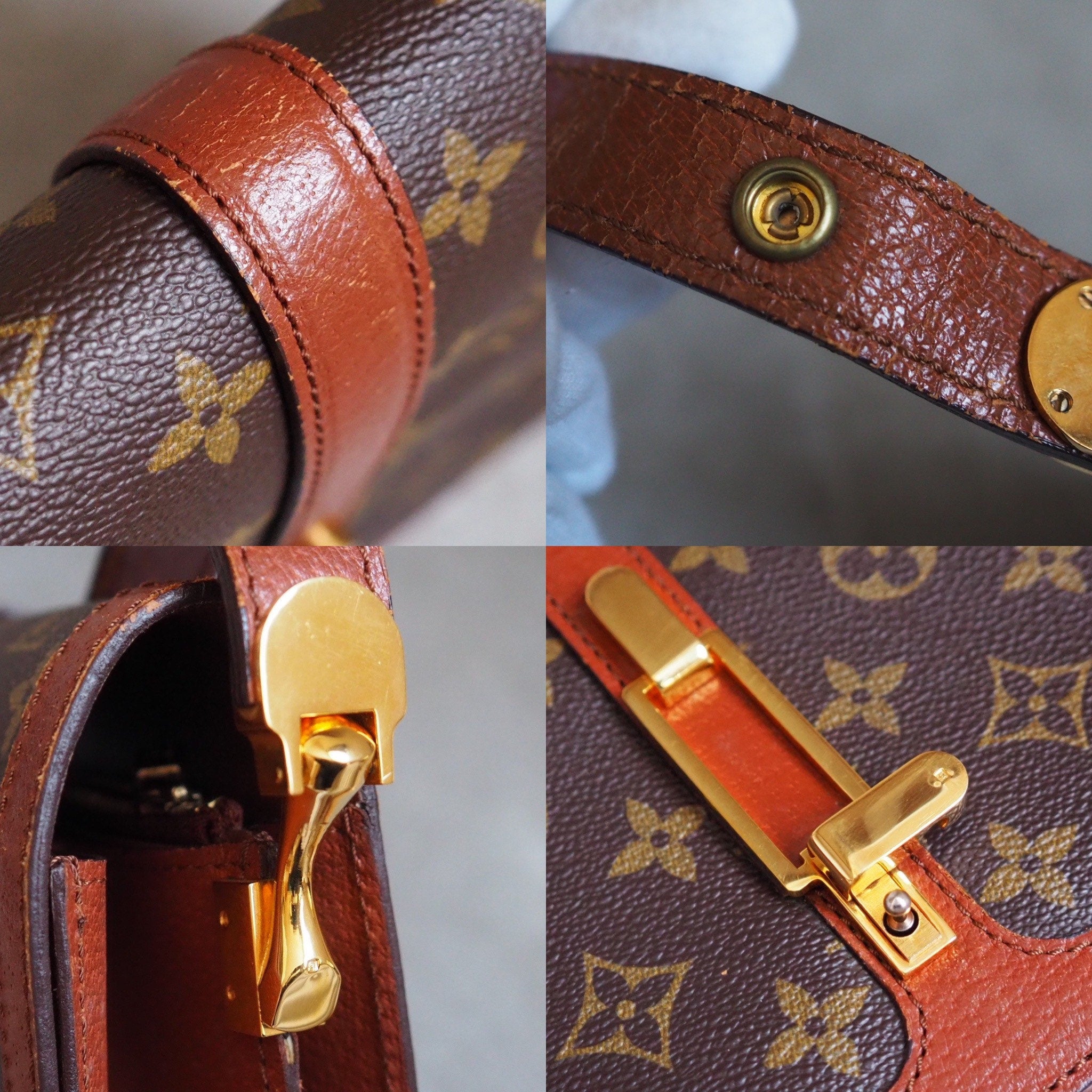 LOUIS VUITTON Monogram Sac Rond Point Shoulder Bag D5107 Authentic