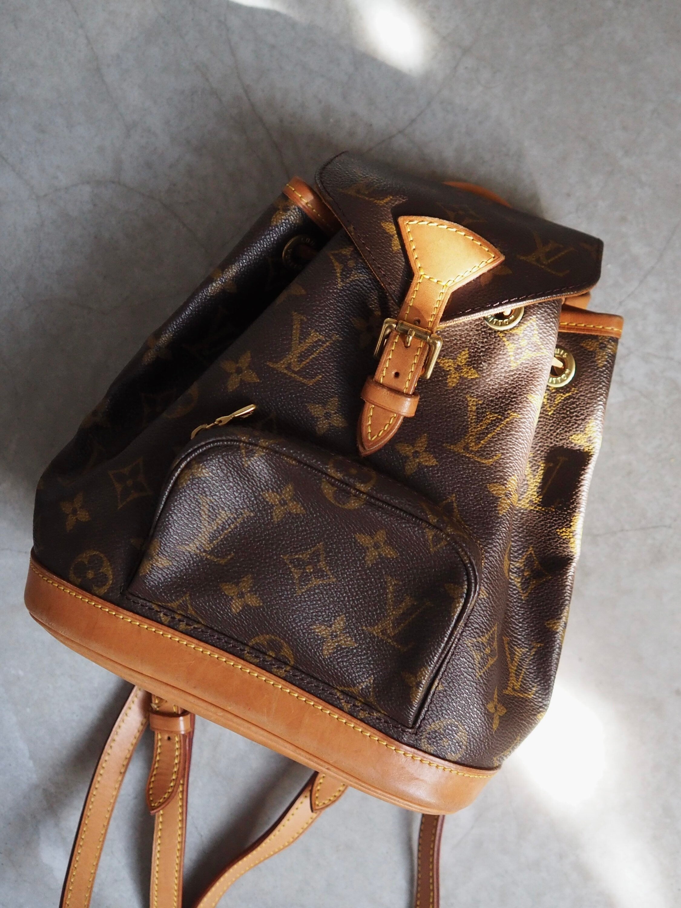 LOUIS VUITTON Monogram Mini Montsouris PM Backpack Vintage Authentic