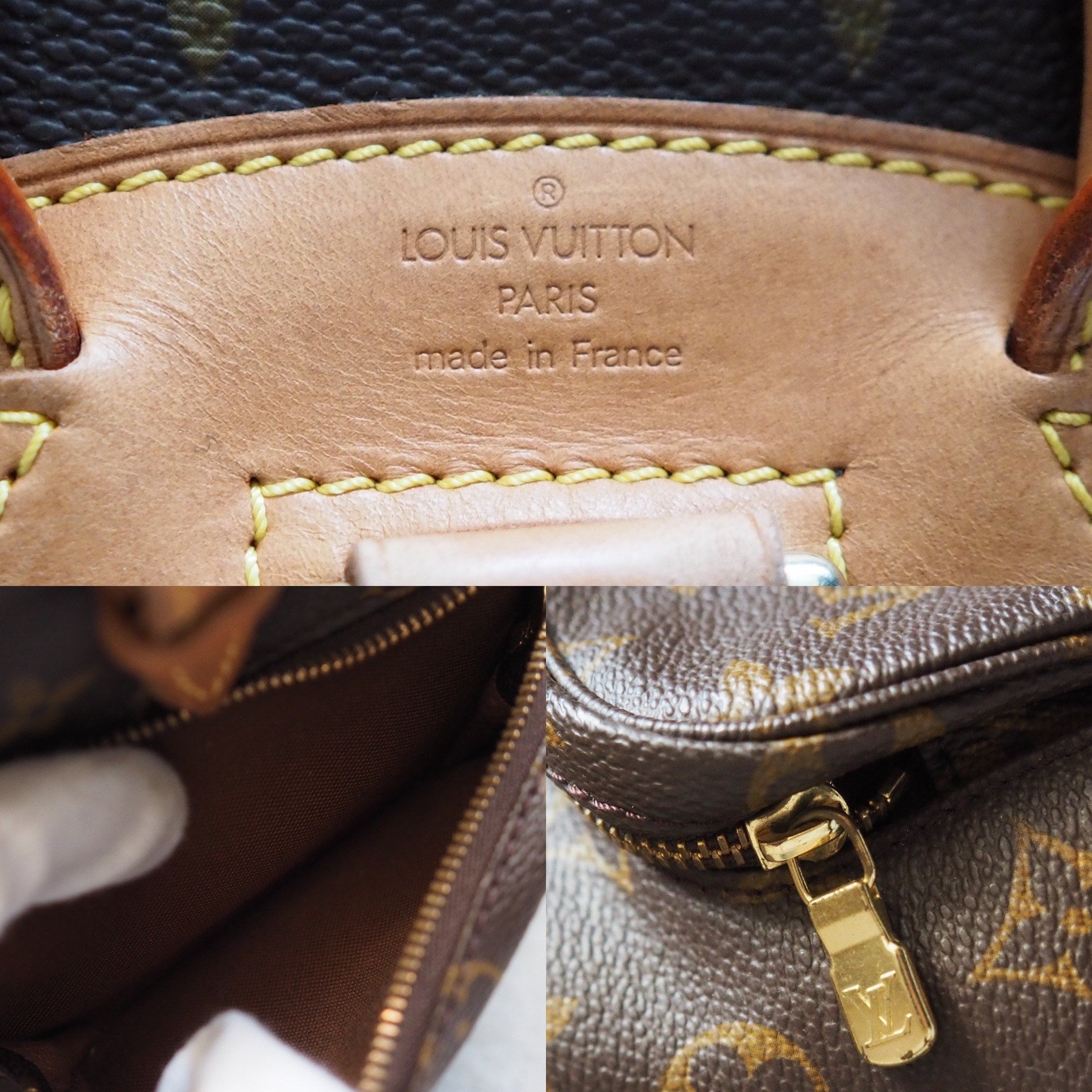 LOUIS VUITTON Monogram Mini Montsouris PM Backpack Vintage Authentic