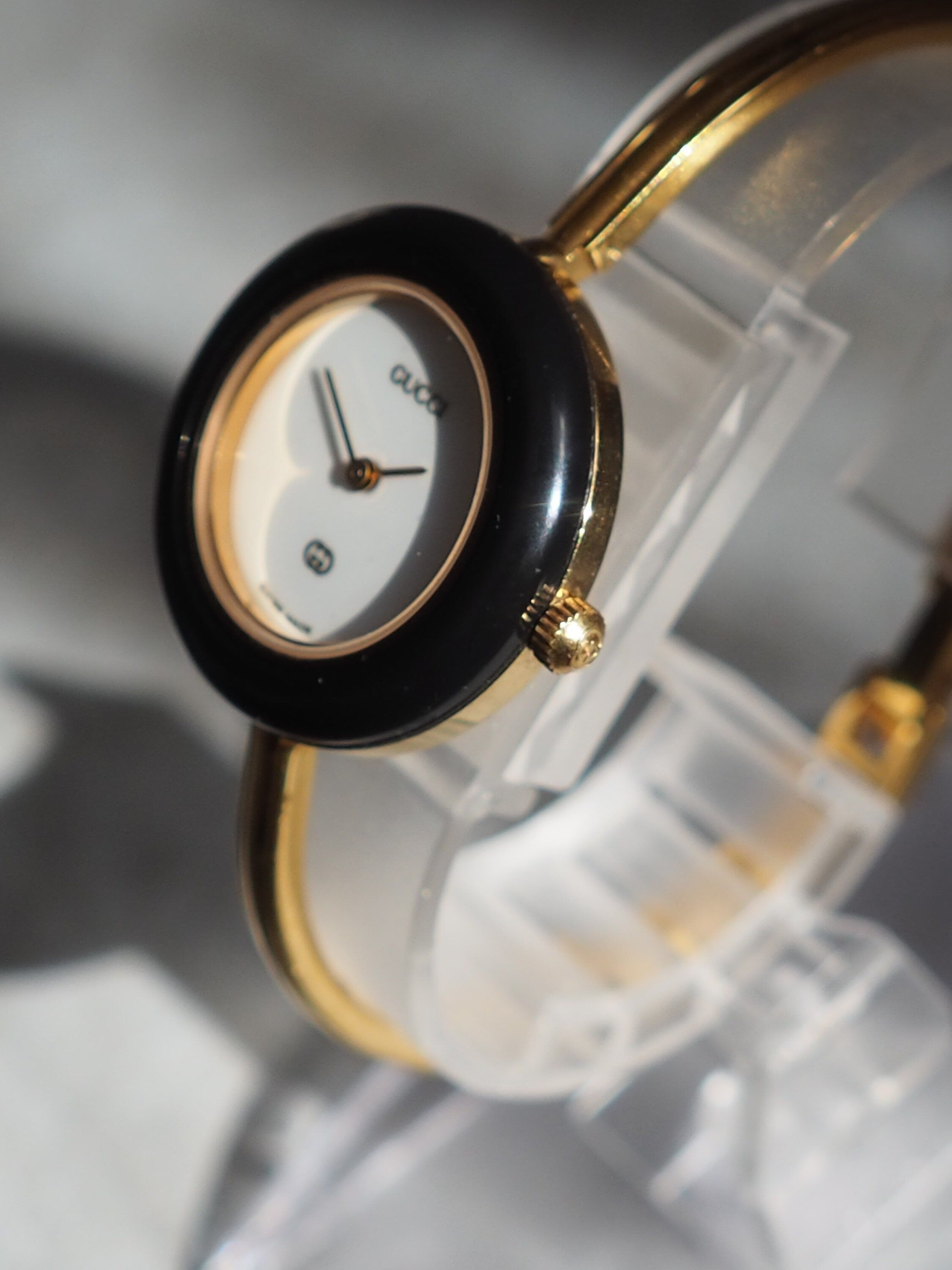 GUCCI Accessories Change Bezel 12 colors Bangle watch Wristwatch Gold