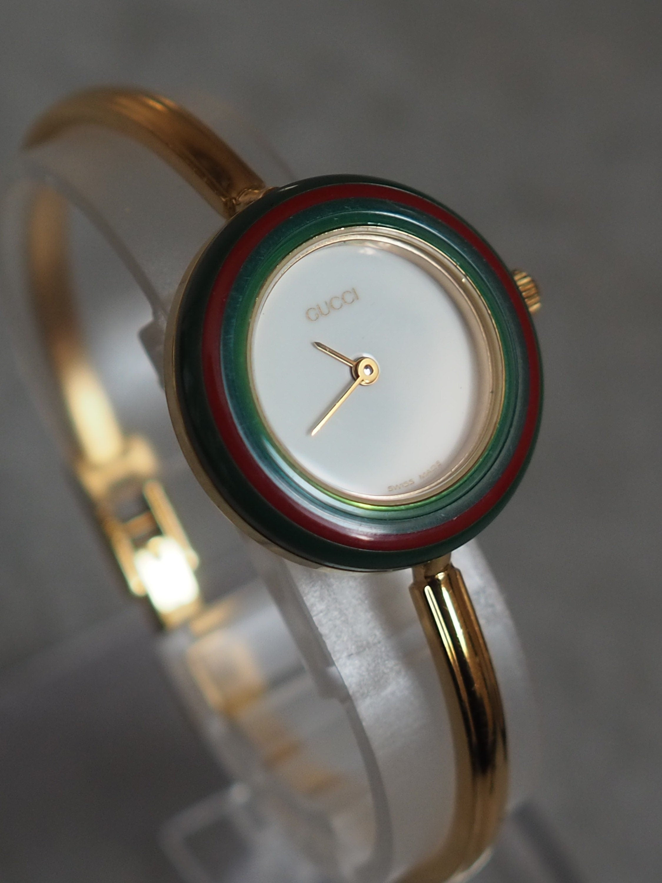 GUCCI Accessories Change Bezel 12 colors Bangle watch Wristwatch Gold