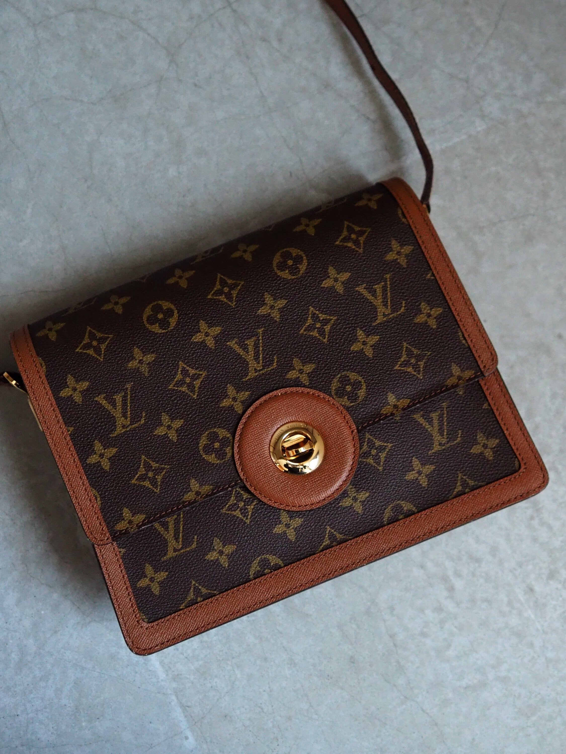 LOUIS VUITTON Monogram Raspail Shoulder Bag M51372 Vintage Authentic