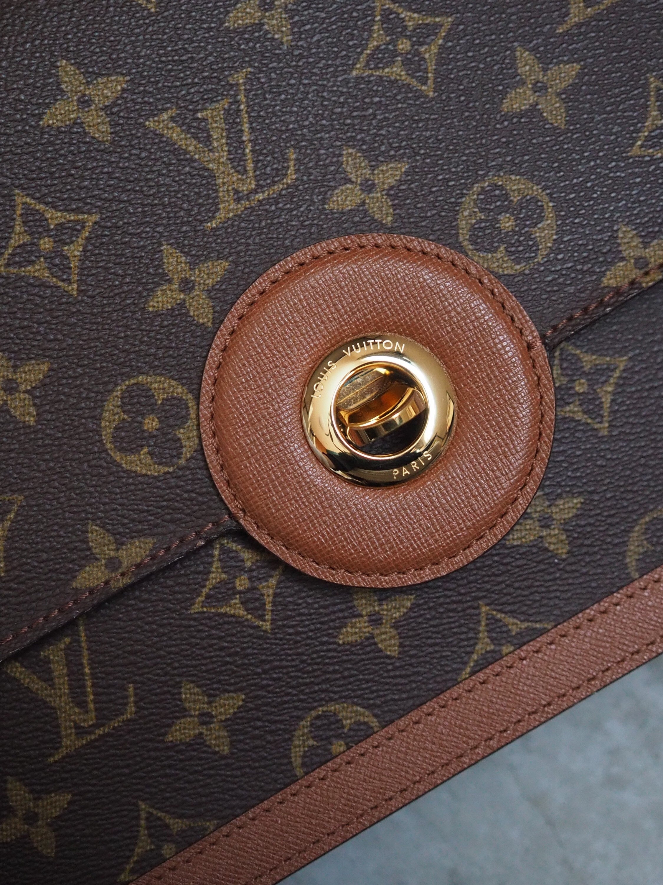 LOUIS VUITTON Monogram Raspail Shoulder Bag M51372 Vintage Authentic