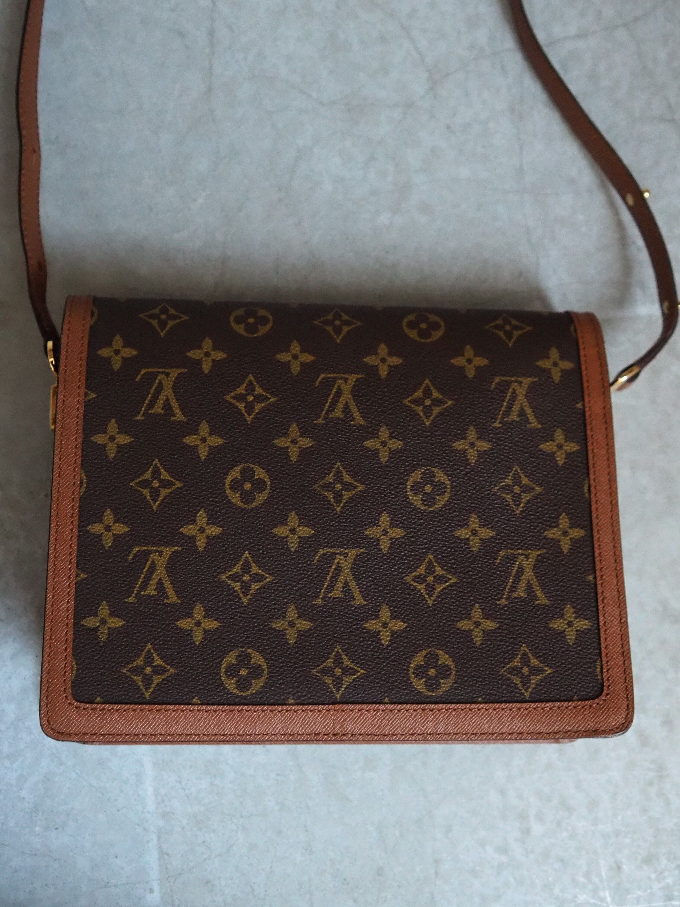 LOUIS VUITTON Monogram Raspail Shoulder Bag M51372 Vintage Authentic
