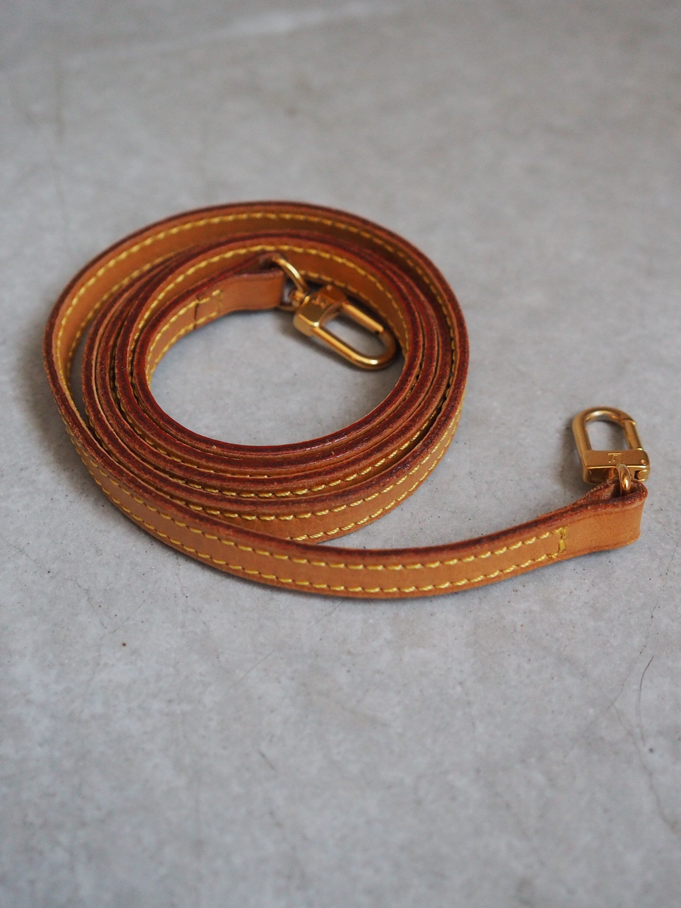 LOUIS VUITTON Monogram Spontini M47500 Shoulder Bag Brown Authentic