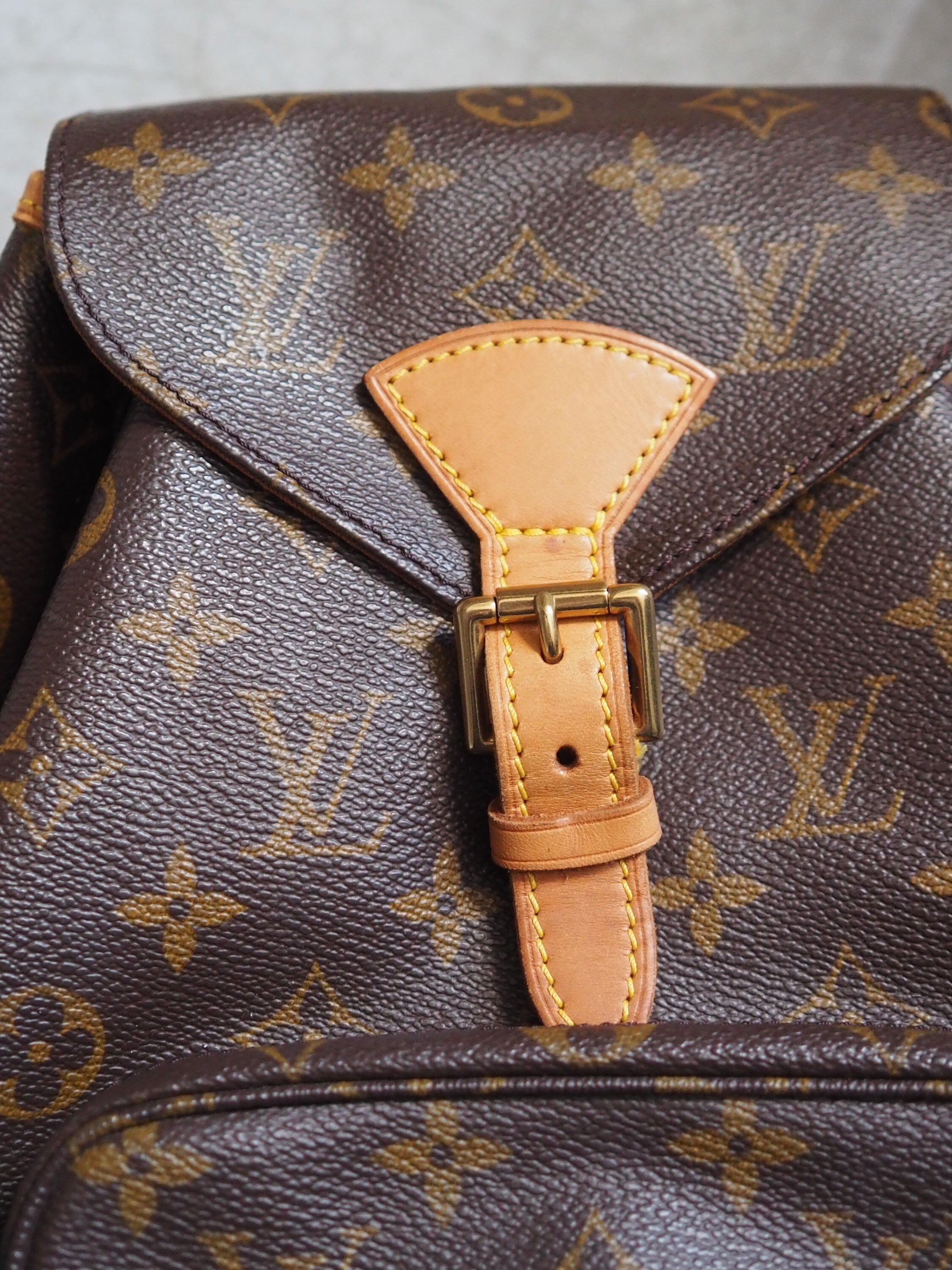 LOUIS VUITTON Montsouris MM Monogram Backpack Shoulder Bag Authentic