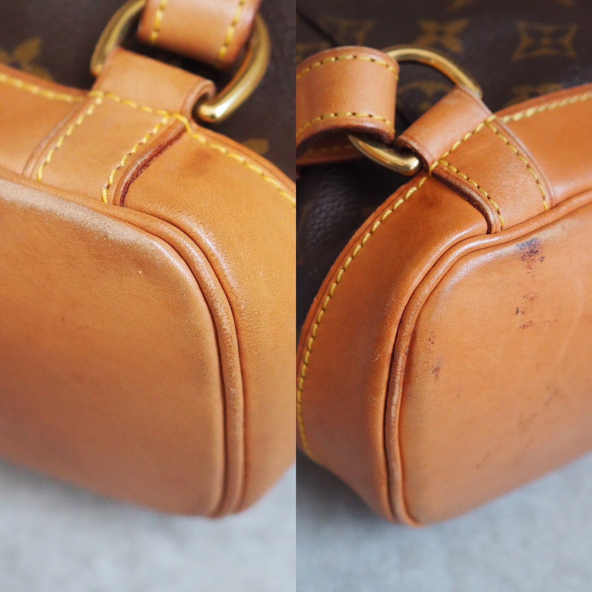 LOUIS VUITTON Montsouris MM Monogram Backpack Shoulder Bag Authentic