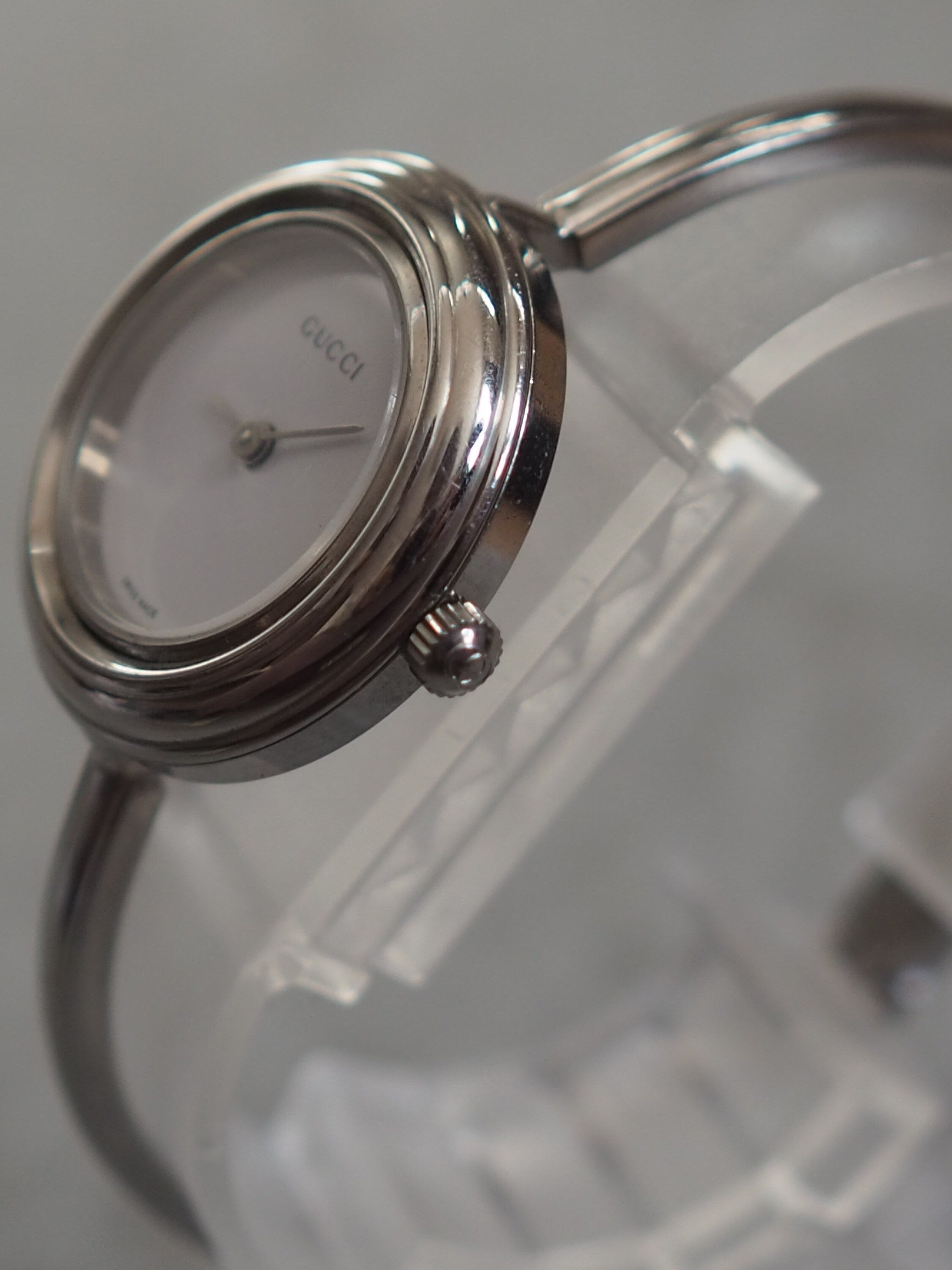 GUCCI Accessories Change Bezel 12 colors Bangle watch Wristwatch Silver