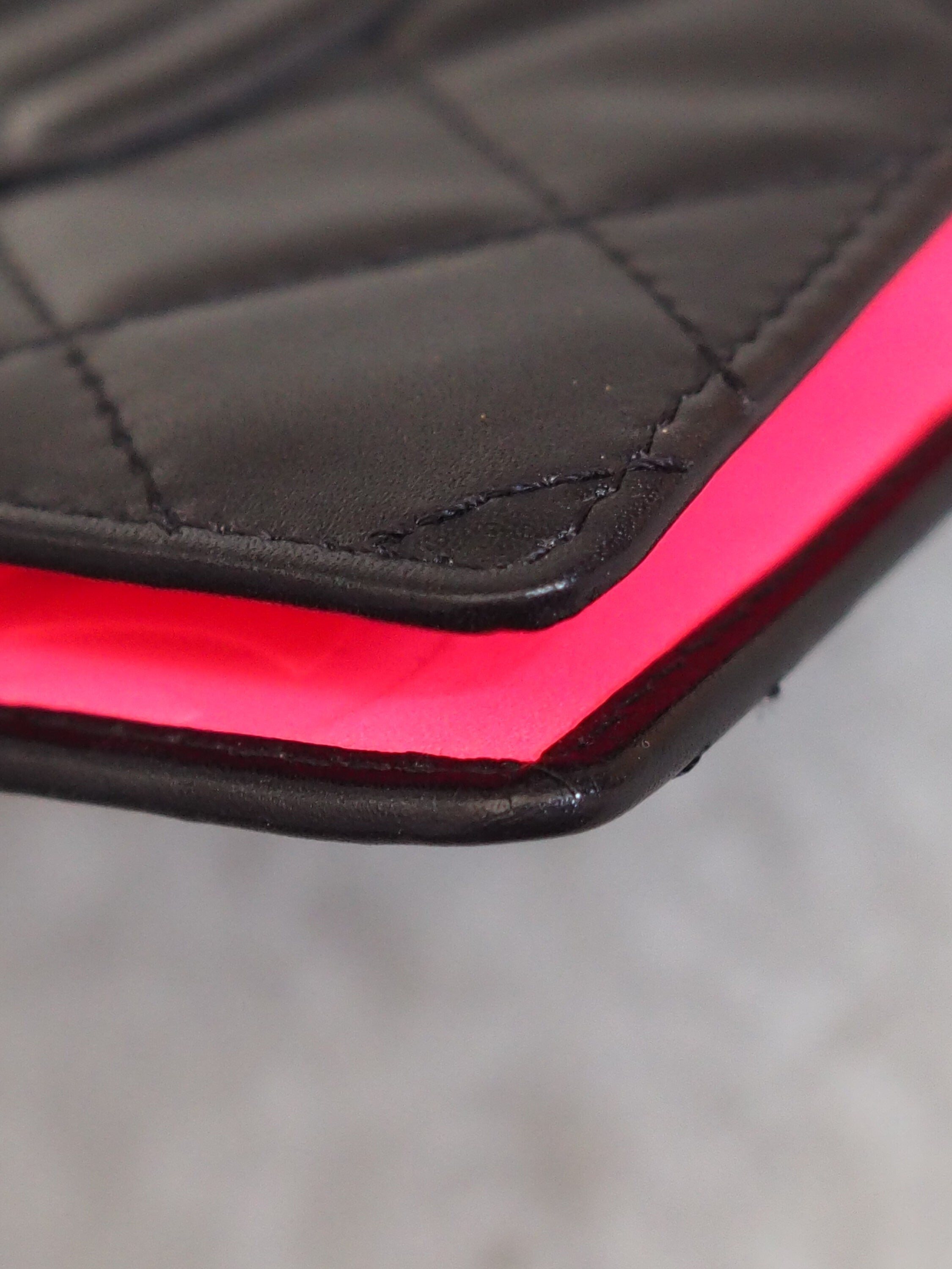 CHANEL COCO Mark Cambon Agenda Leather 6 Ring Diary Black Vintage