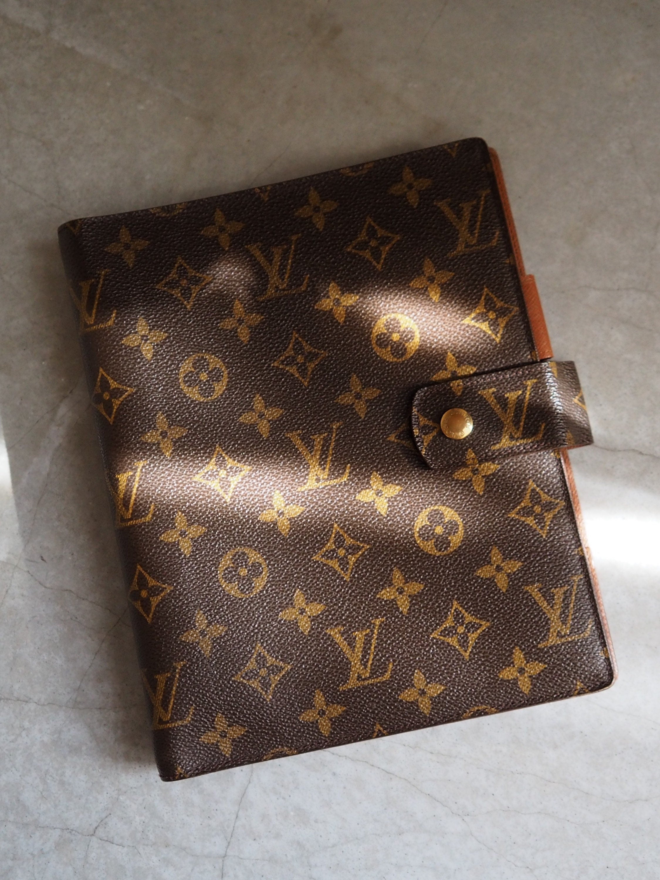 LOUIS VUITTON Monogram Agenda GM Day Planner Cover Authentic Vintage