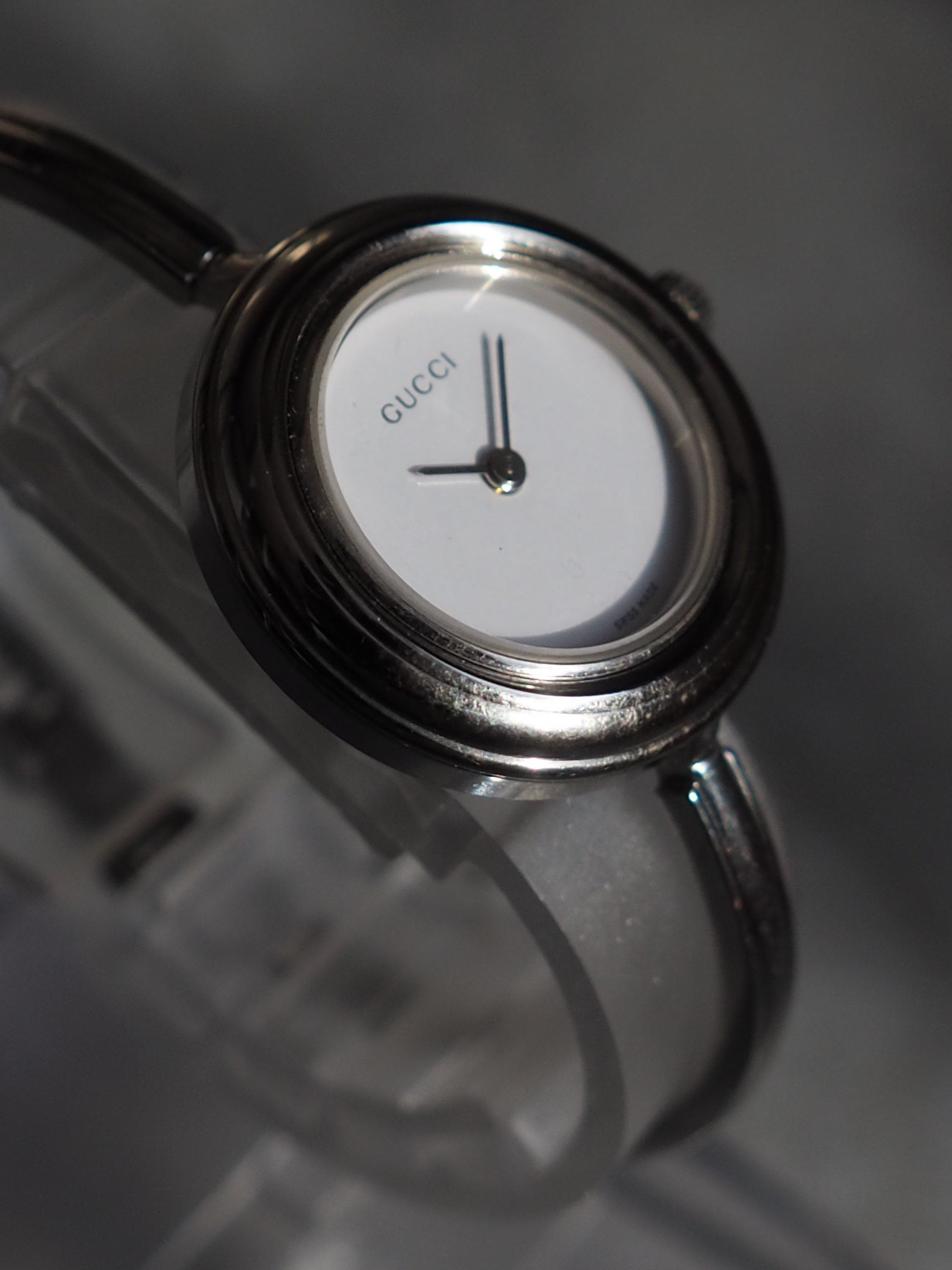 GUCCI Accessories Change Bezel 12 colors Bangle watch Wristwatch Silver