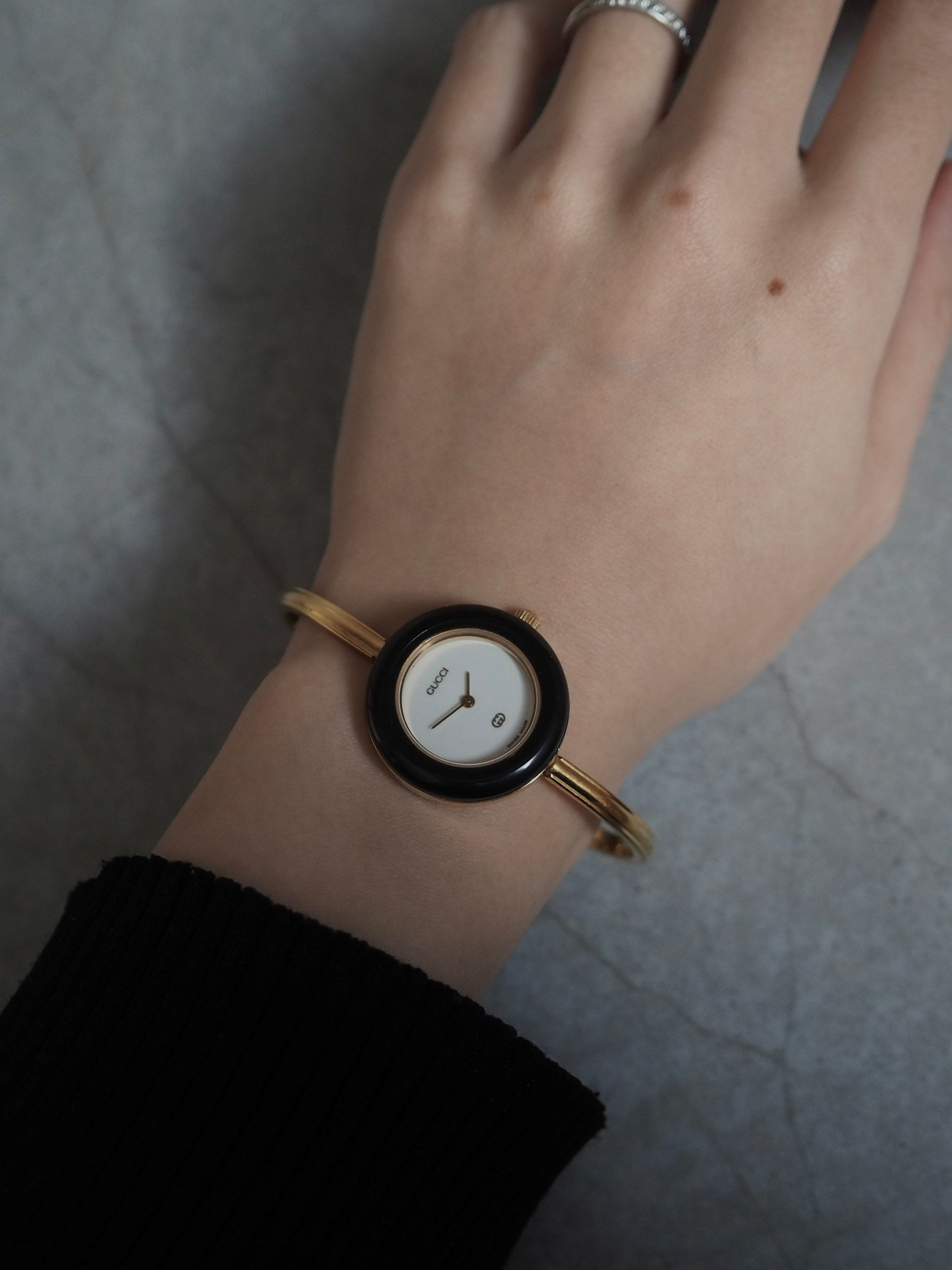 GUCCI Accessories Change Bezel 12 colors Bangle watch Wristwatch Gold