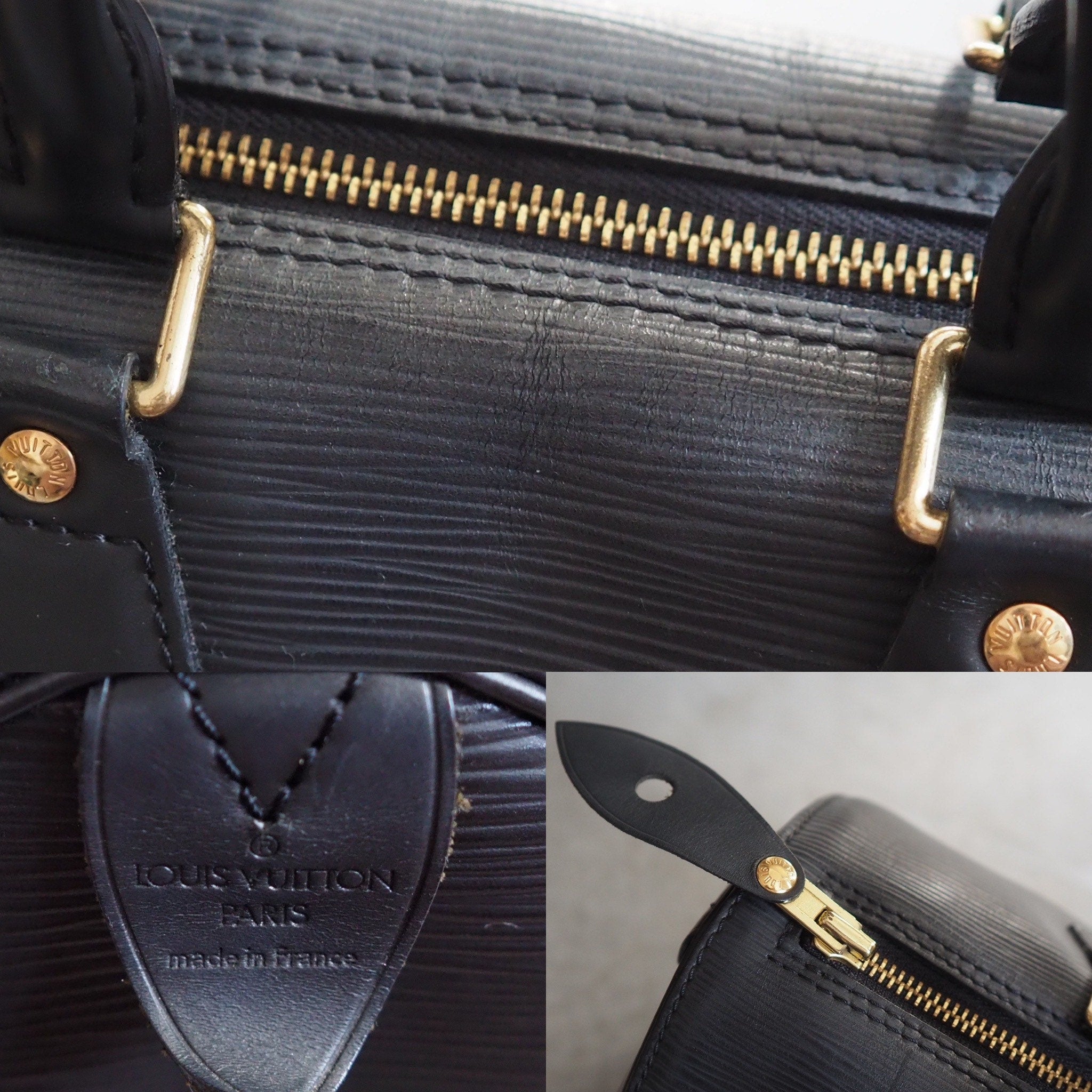 LOUIS VUITTON Speedy 25 Epi Boston Hand Bag M43013 Purse Authentic