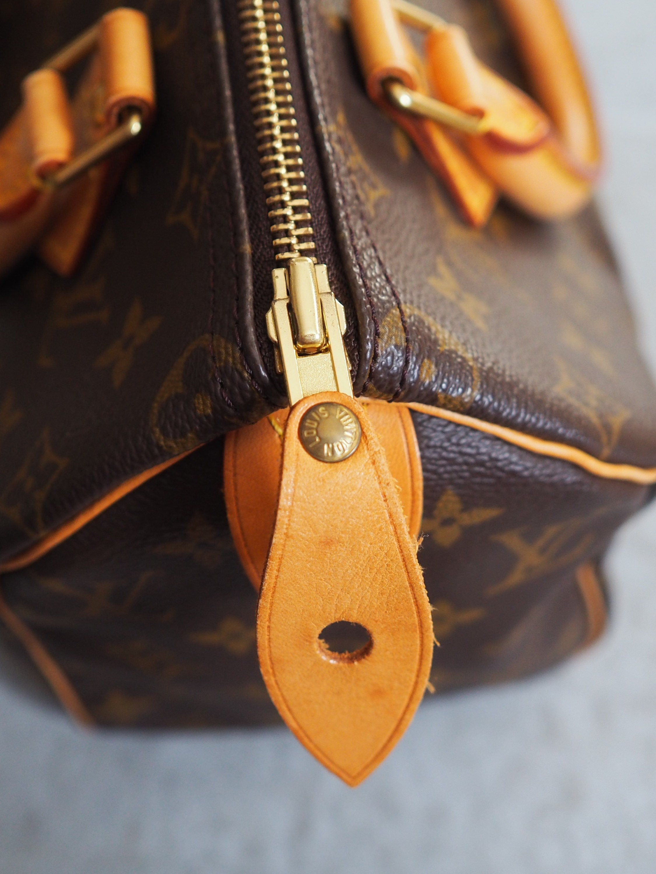 LOUIS VUITTON Speedy 25 Monogram Boston Hand Bag M41528 Purse Authentic