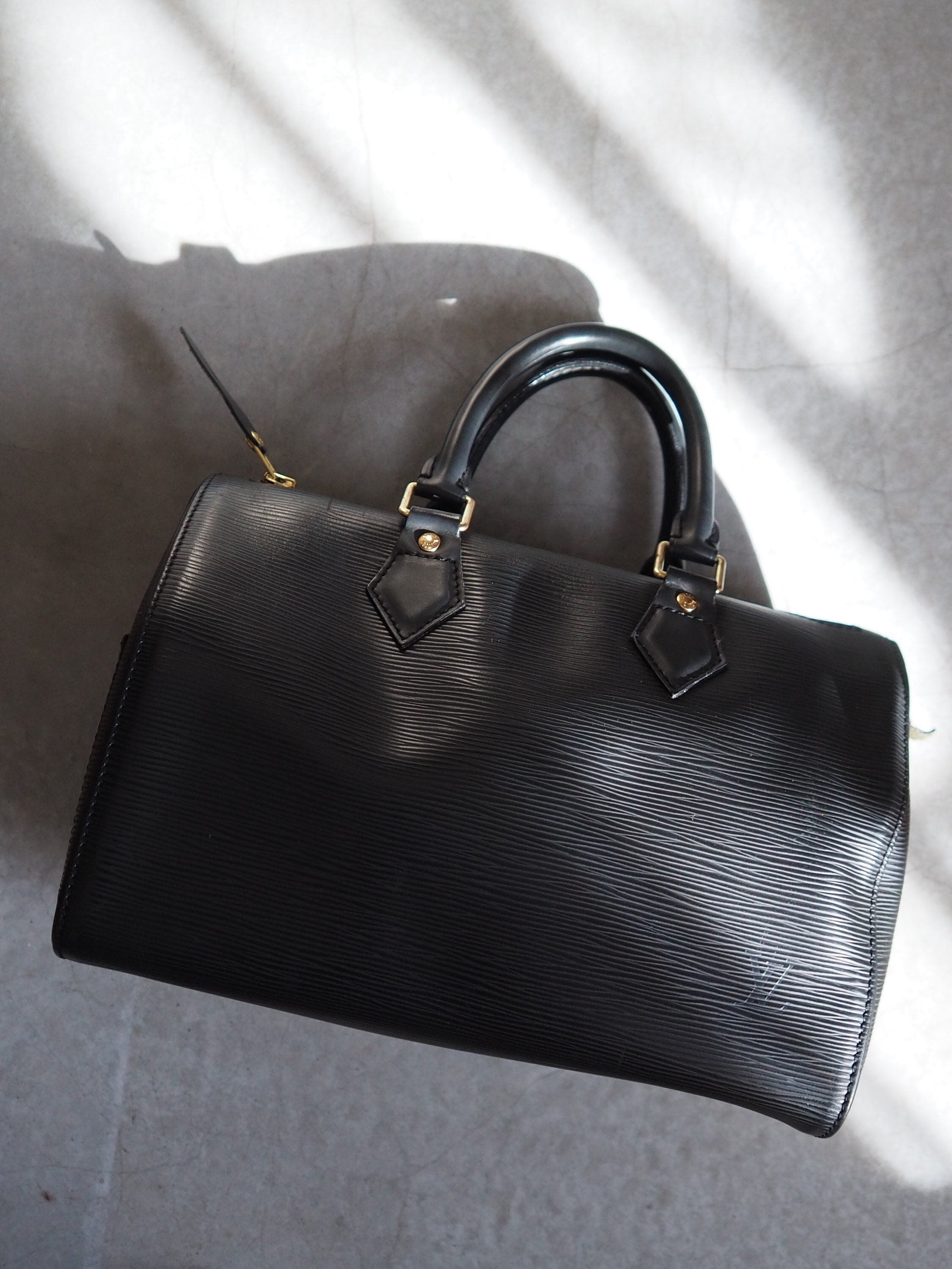 LOUIS VUITTON Speedy 25 Epi Boston Hand Bag M43013 Purse Authentic