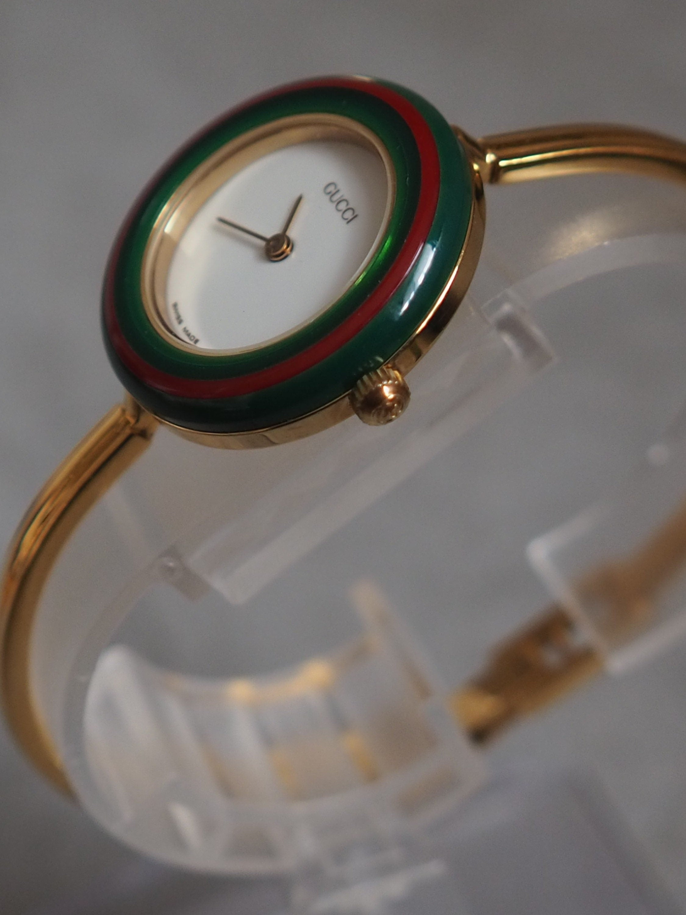 GUCCI Accessories Change Bezel 12 colors Bangle watch Wristwatch Gold