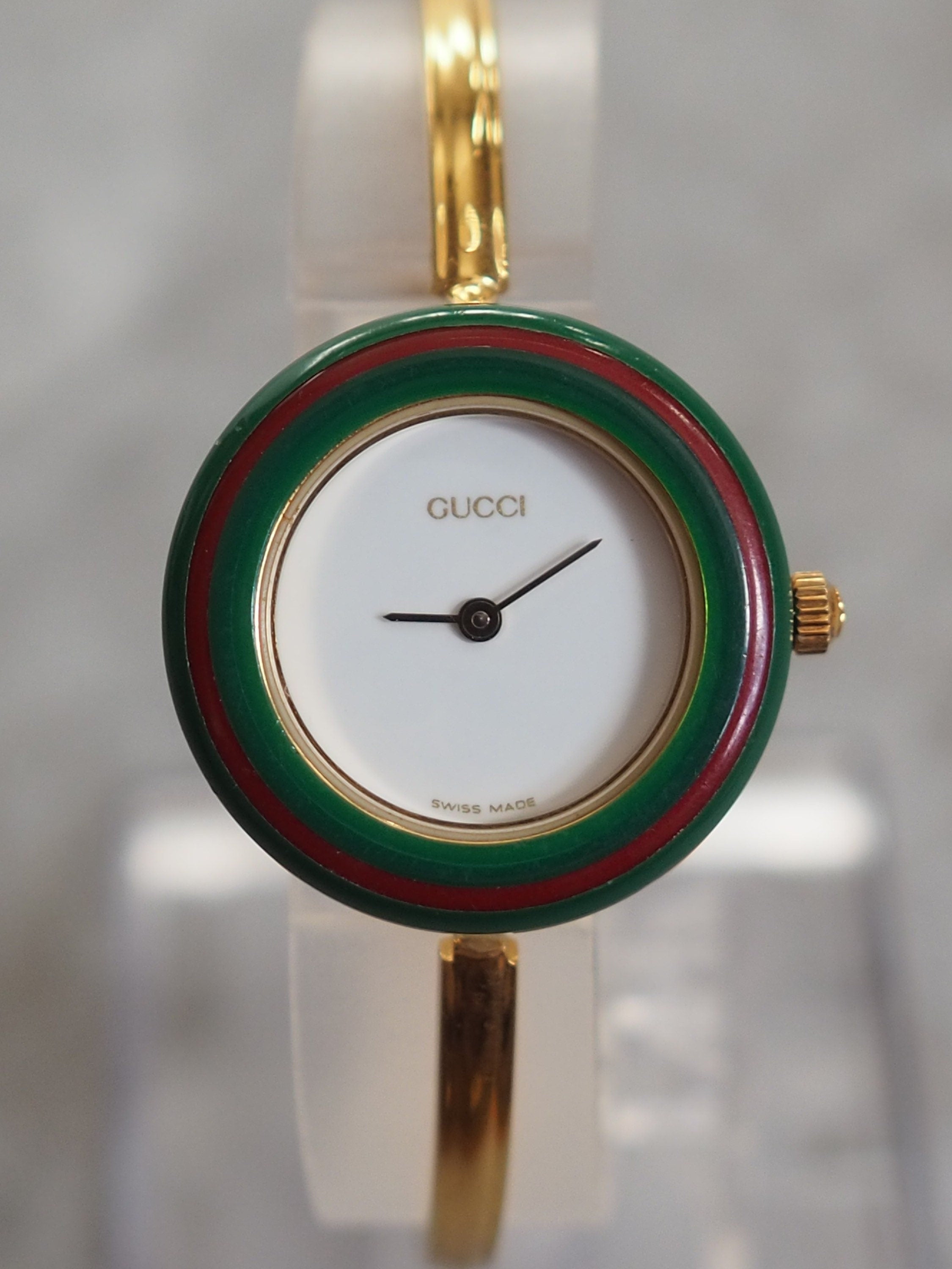 GUCCI Accessories Change Bezel 12 colors Bangle watch Wristwatch Gold