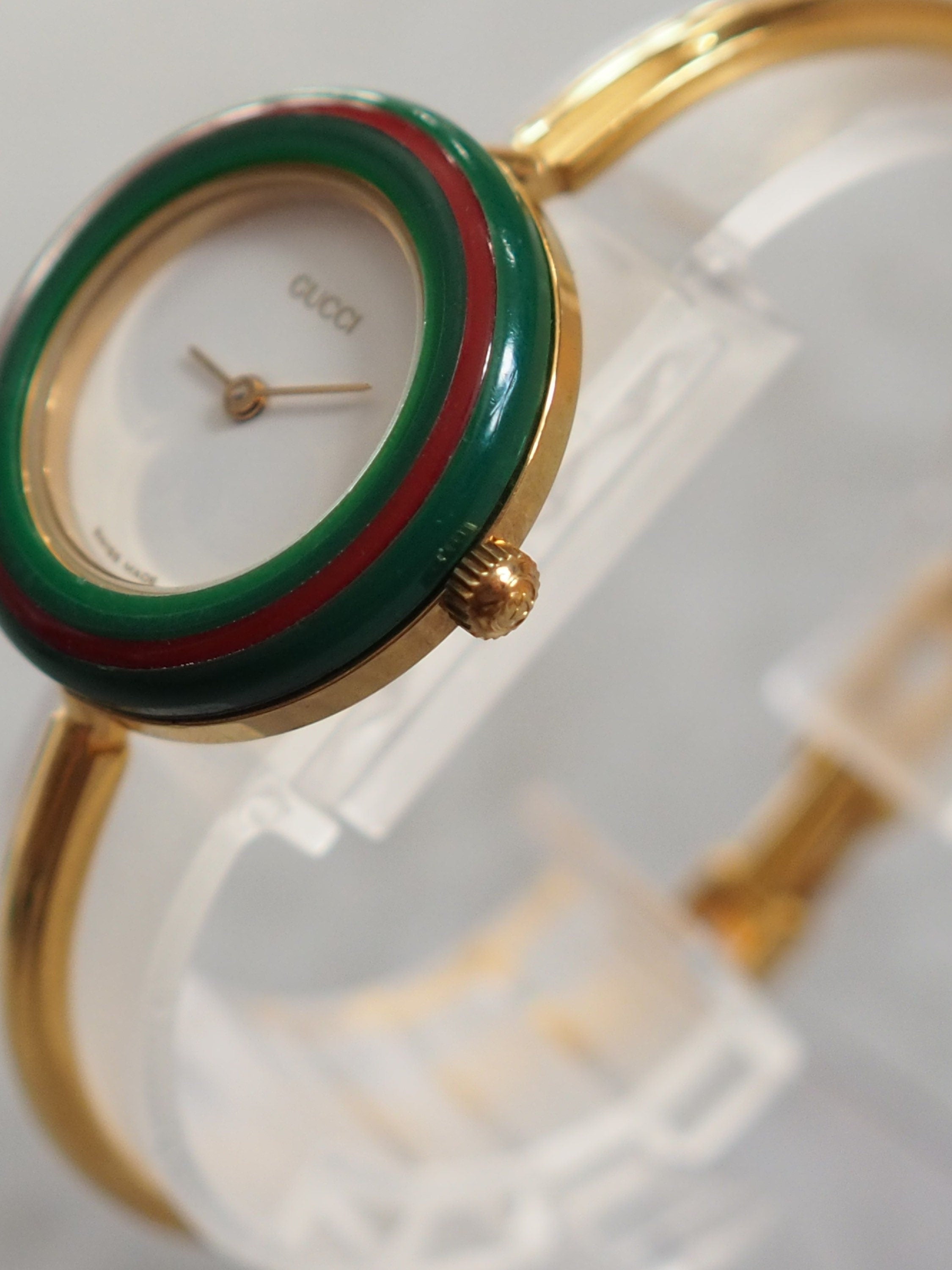 GUCCI Accessories Change Bezel 12 colors Bangle watch Wristwatch Gold