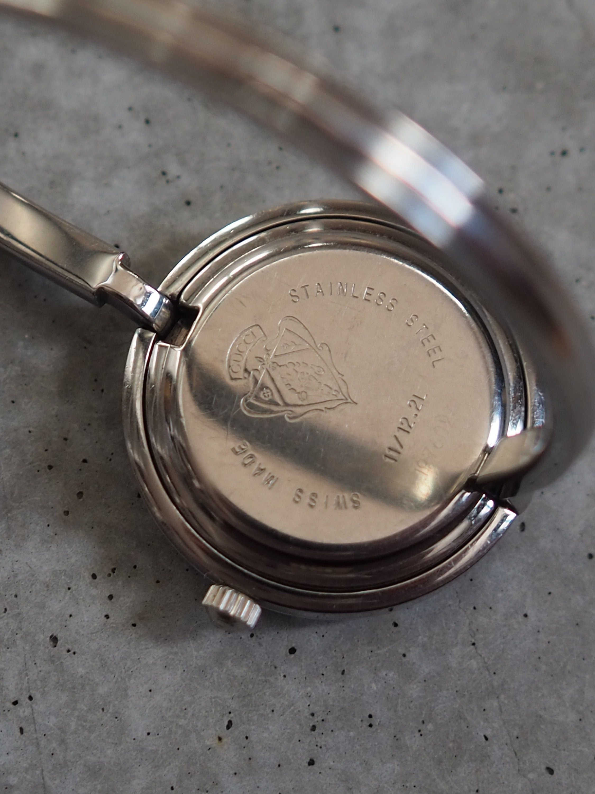 GUCCI Accessories Change Bezel 12 colors Bangle watch Wristwatch Silver