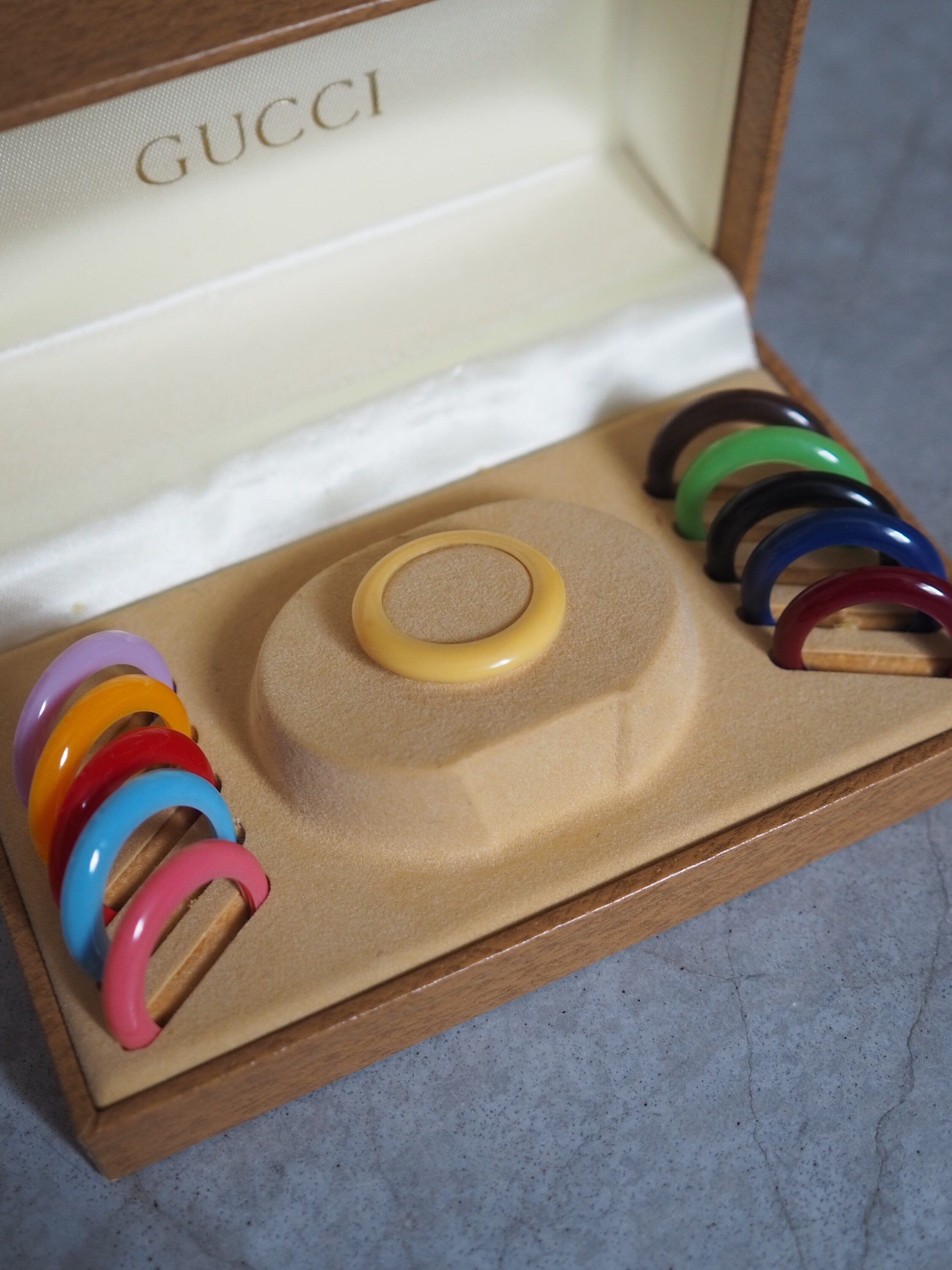 GUCCI Accessories Change Bezel 12 colors Bangle watch Wristwatch Gold