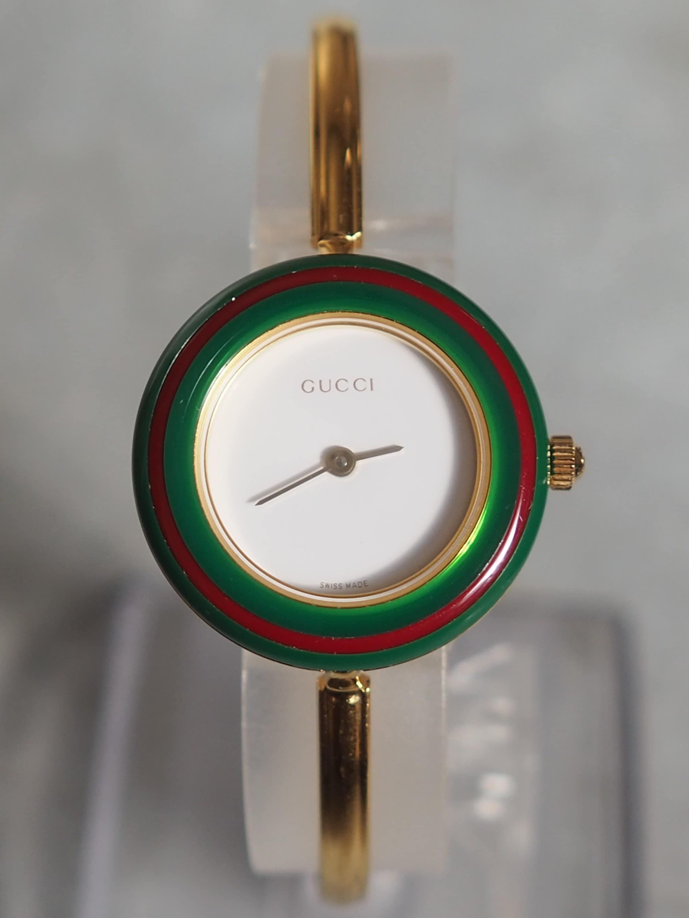 GUCCI Accessories Change Bezel 12 colors Bangle watch Wristwatch Gold