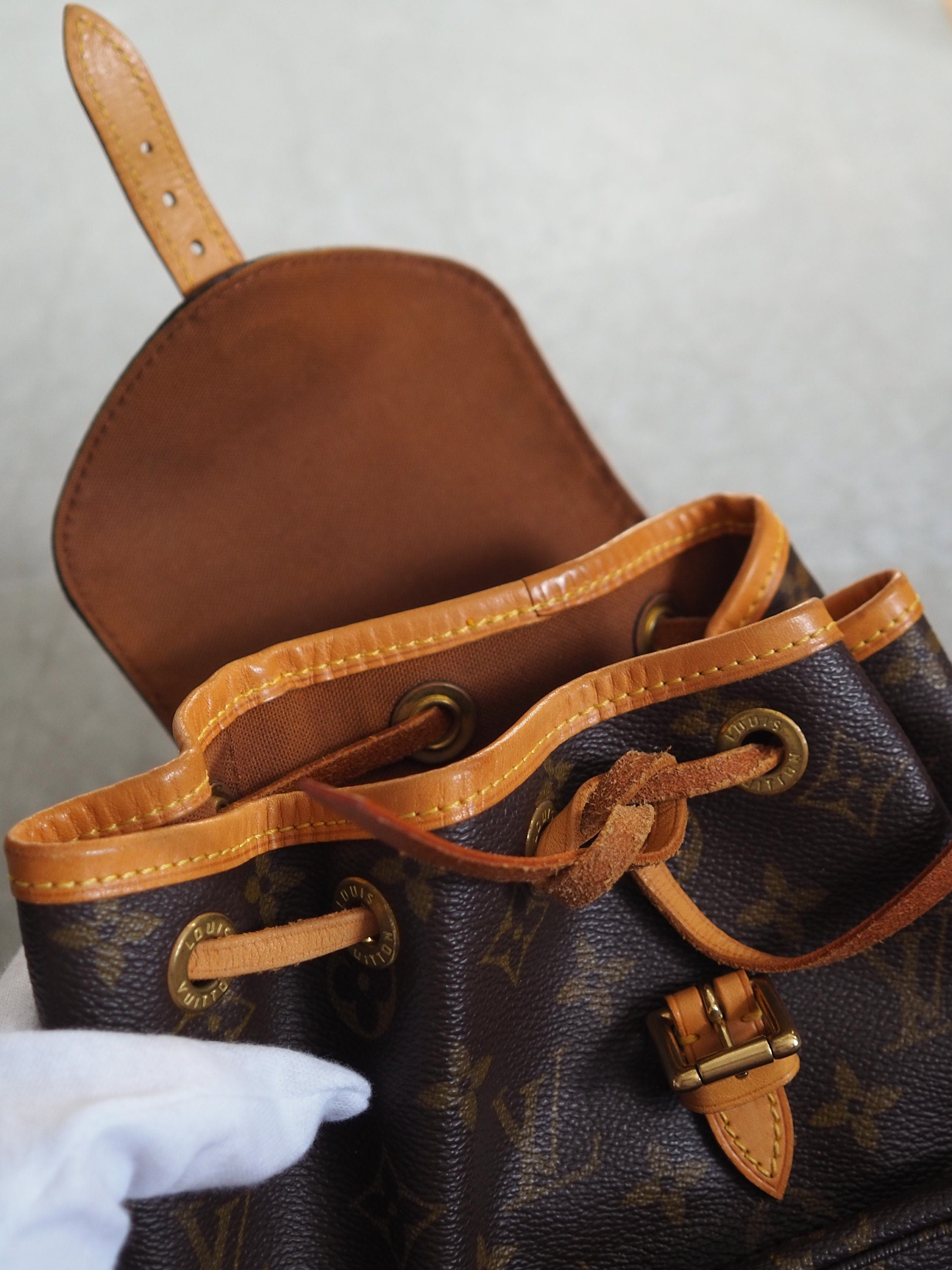 LOUIS VUITTON Monogram Mini Montsouris PM Backpack Vintage Authentic