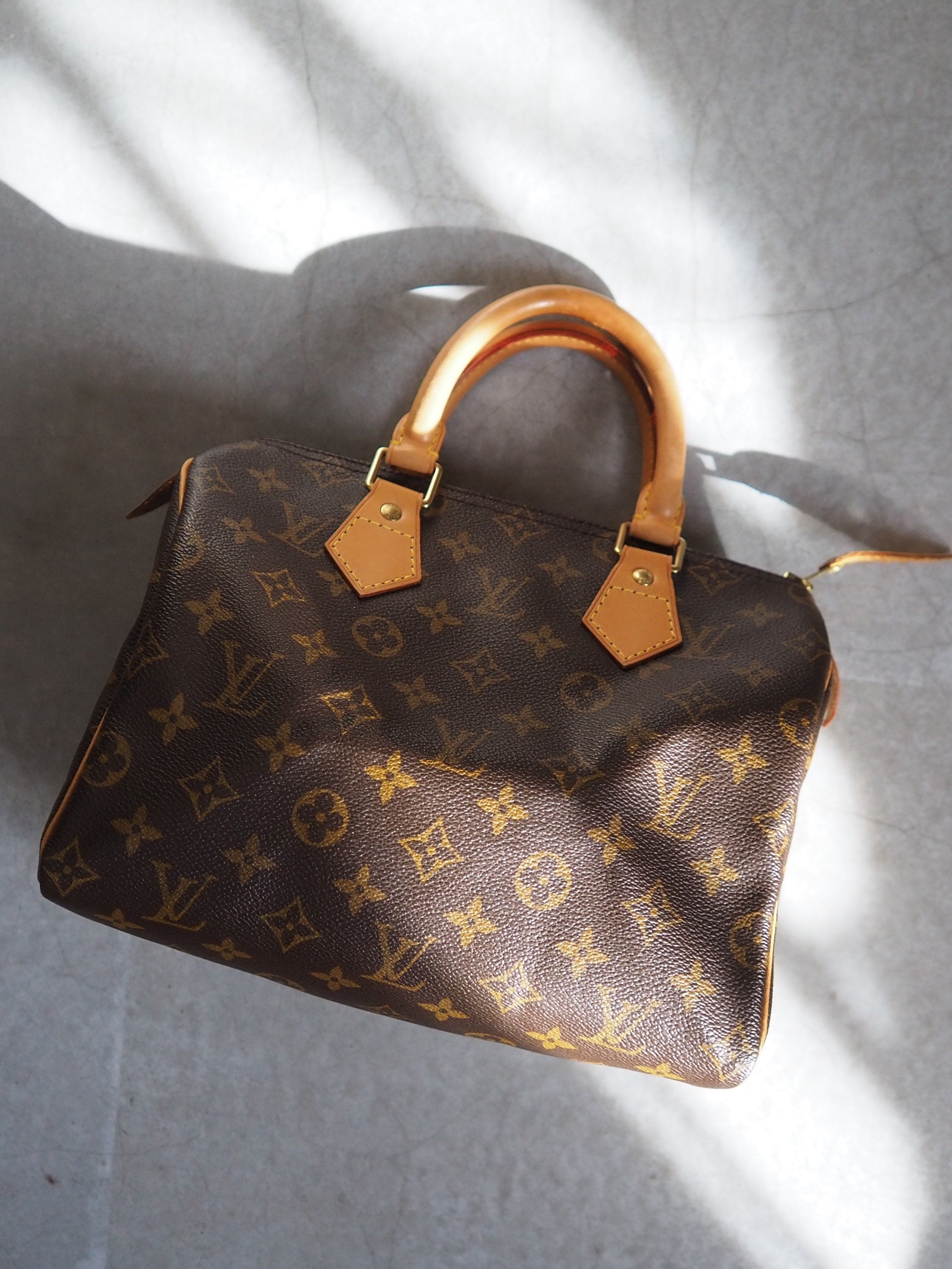 LOUIS VUITTON Speedy 25 Monogram Boston Hand Bag M41528 Purse Authentic