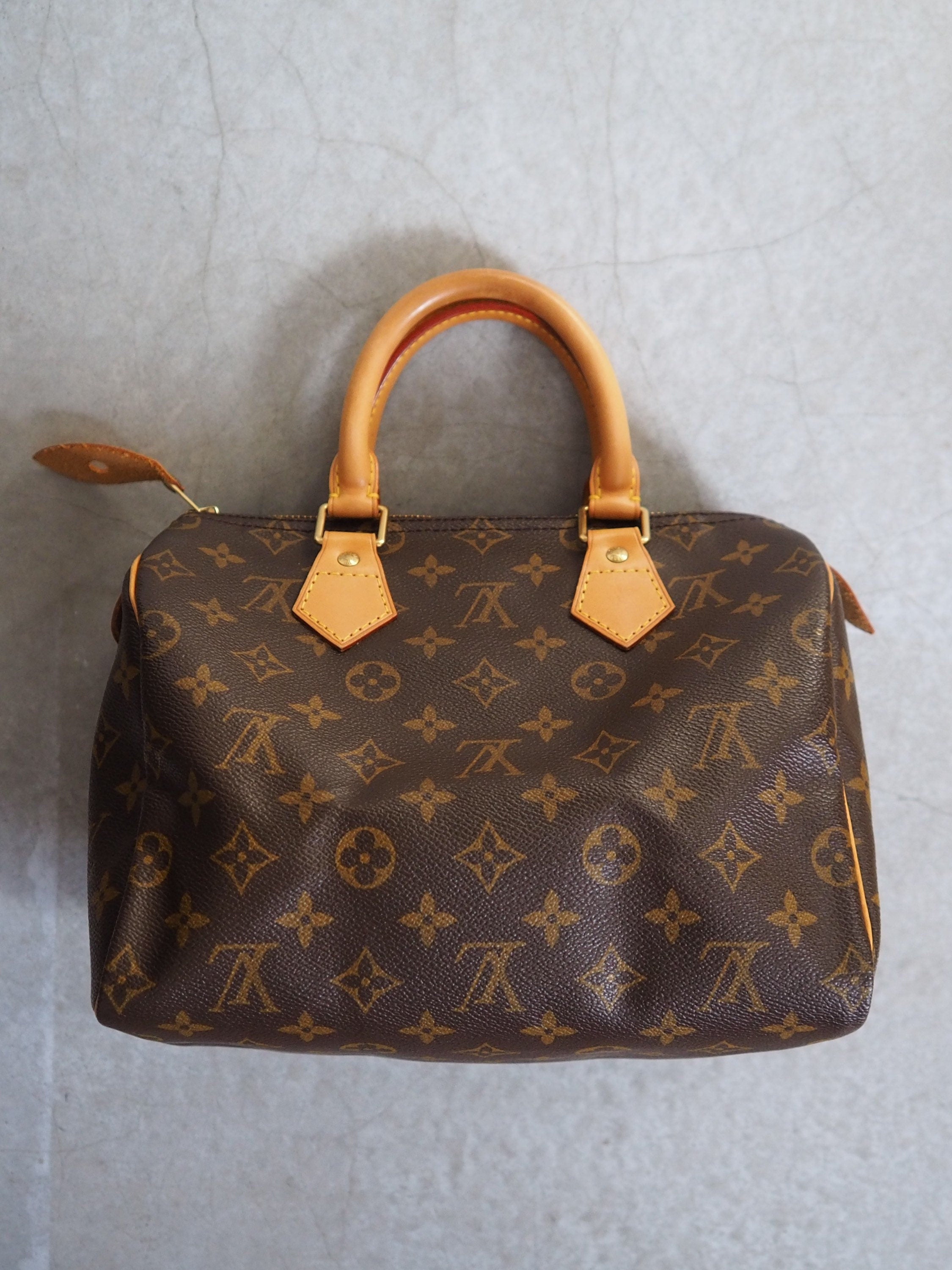 LOUIS VUITTON Speedy 25 Monogram Boston Hand Bag M41528 Purse Authentic
