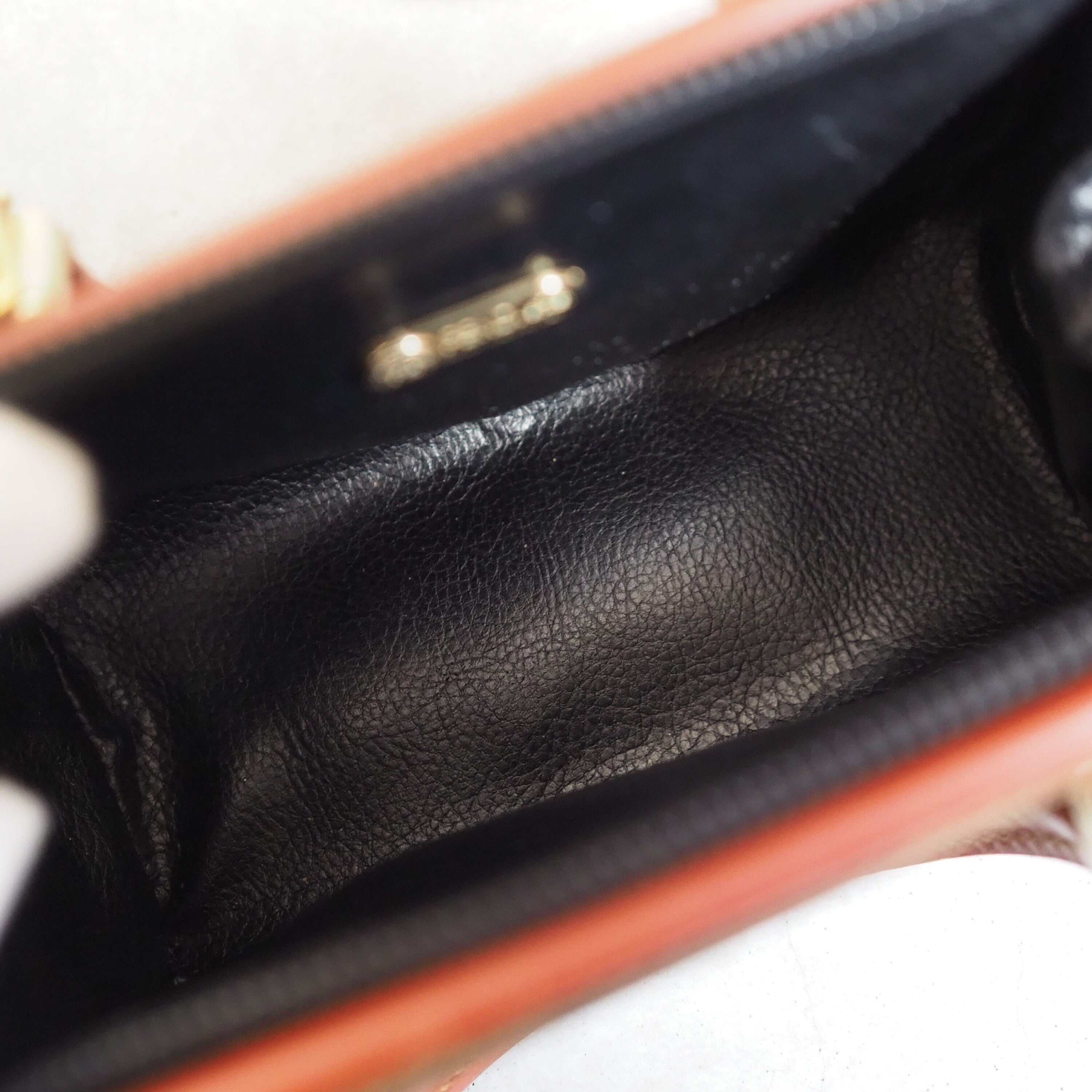 FENDI Pequin 2way Shoulder Mini Boston Hand Bag Brown PVC Leather Vintage Auth