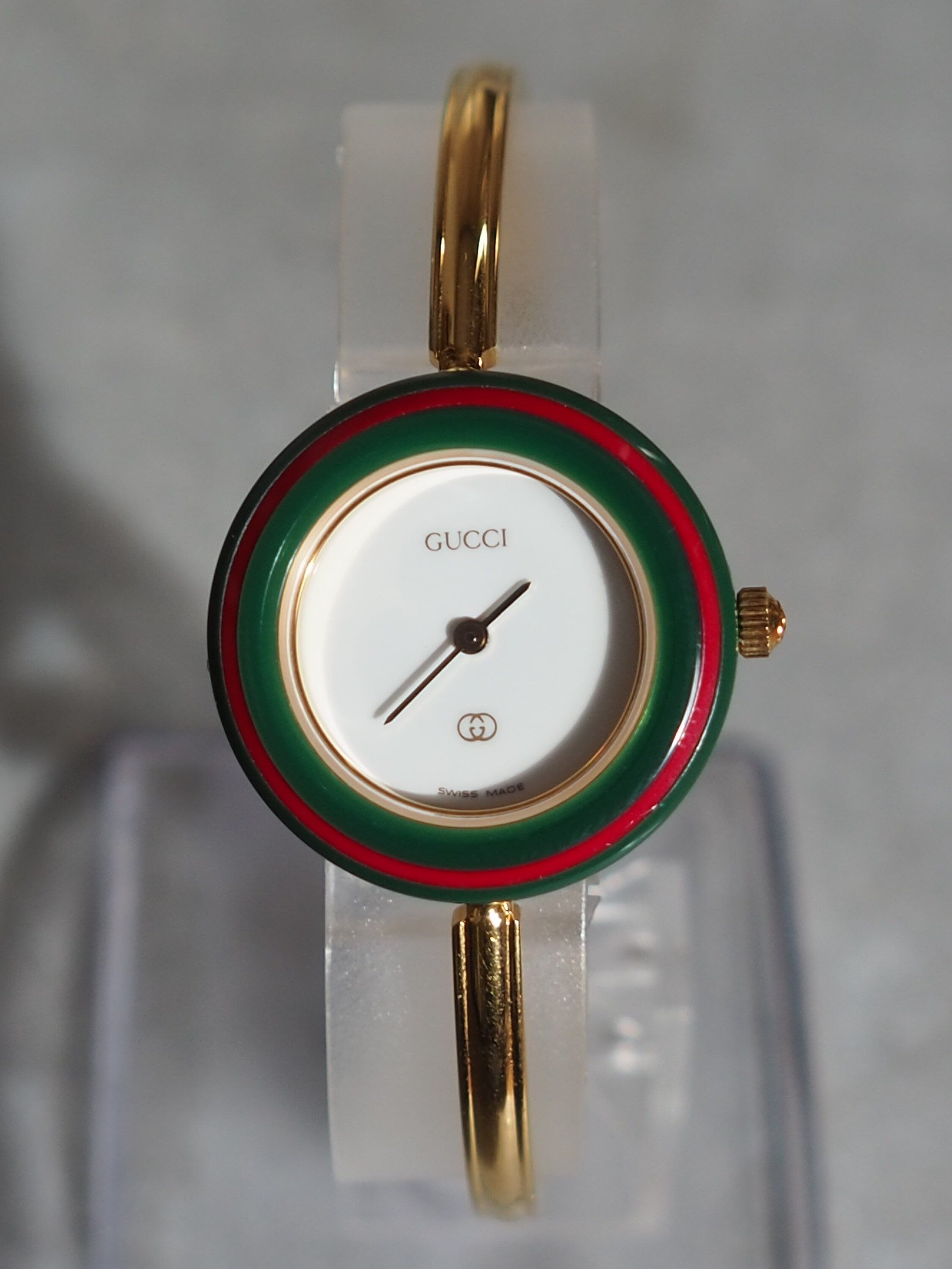 GUCCI Accessories Change Bezel 12 colors Bangle watch Wristwatch Gold