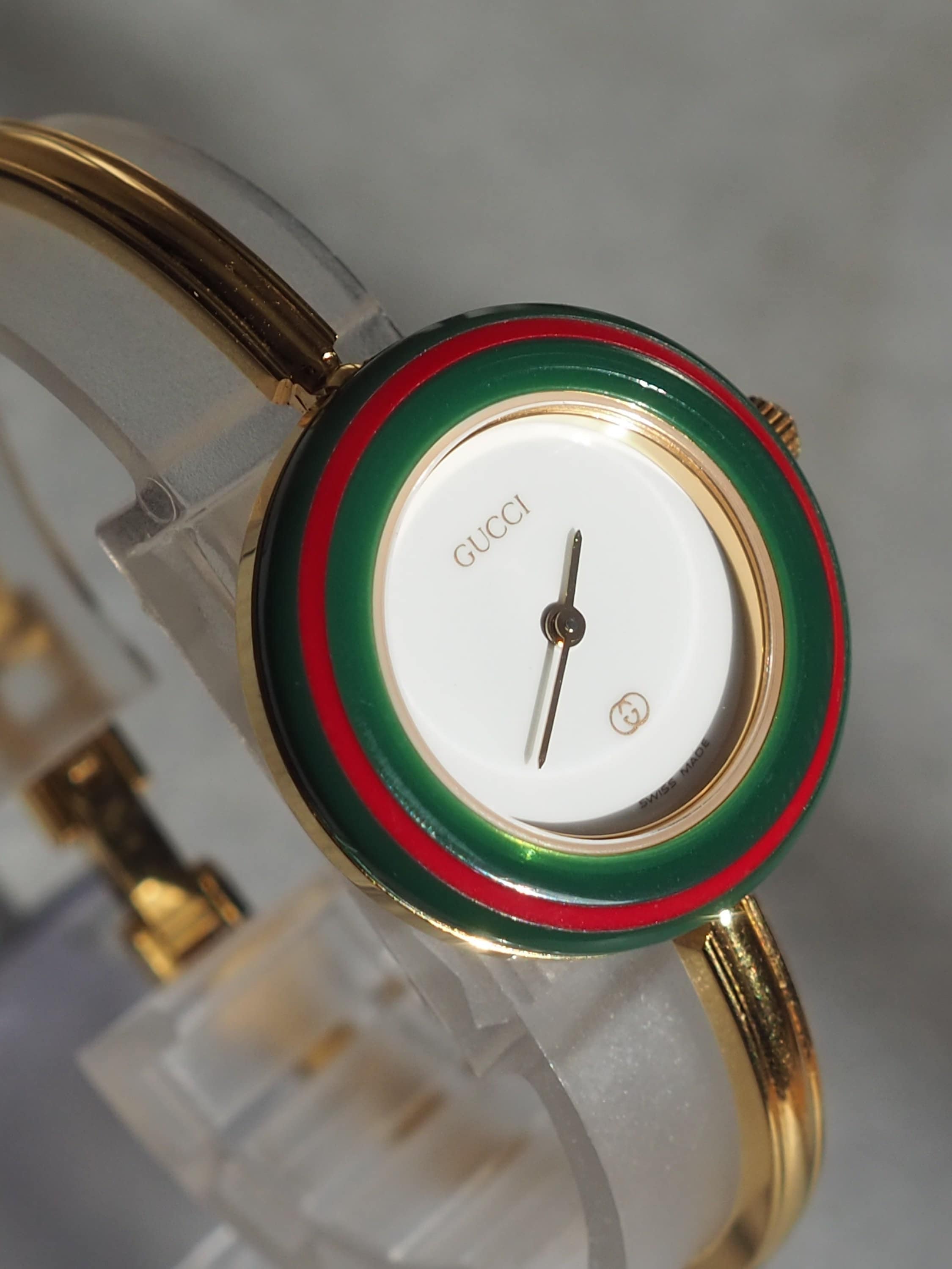 GUCCI Accessories Change Bezel 12 colors Bangle watch Wristwatch Gold