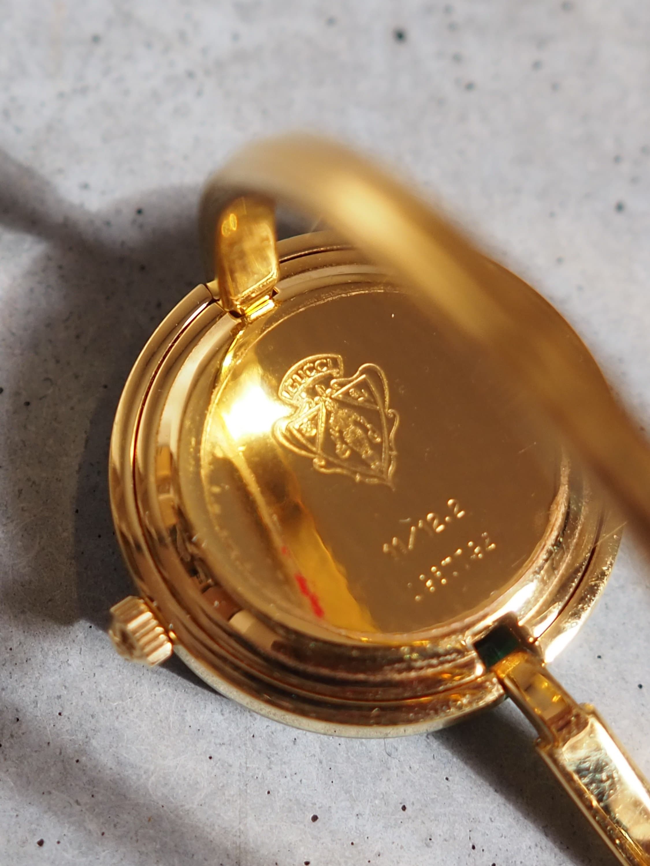 GUCCI Accessories Change Bezel 12 colors Bangle watch Wristwatch Gold