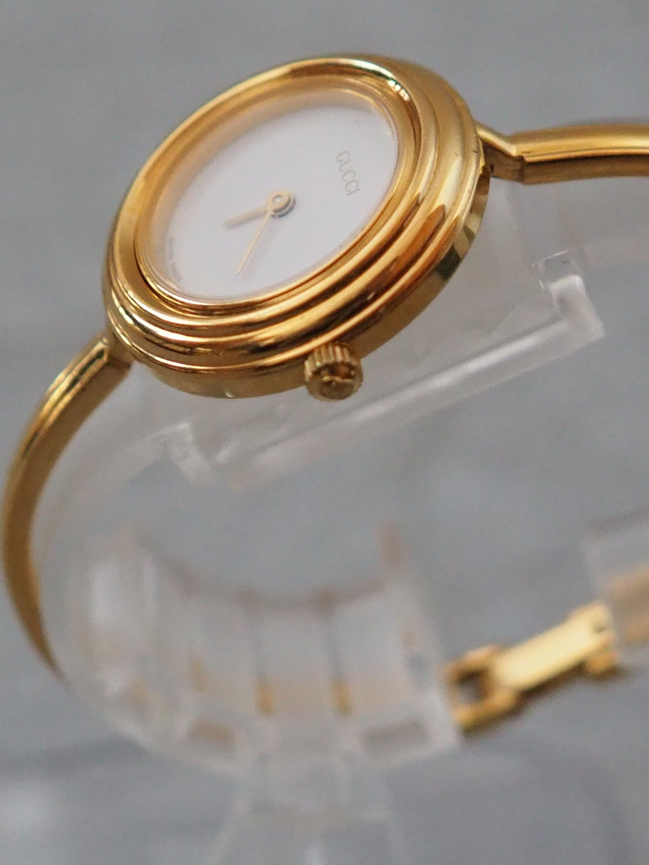 GUCCI Accessories Change Bezel 12 colors Bangle watch Wristwatch Gold