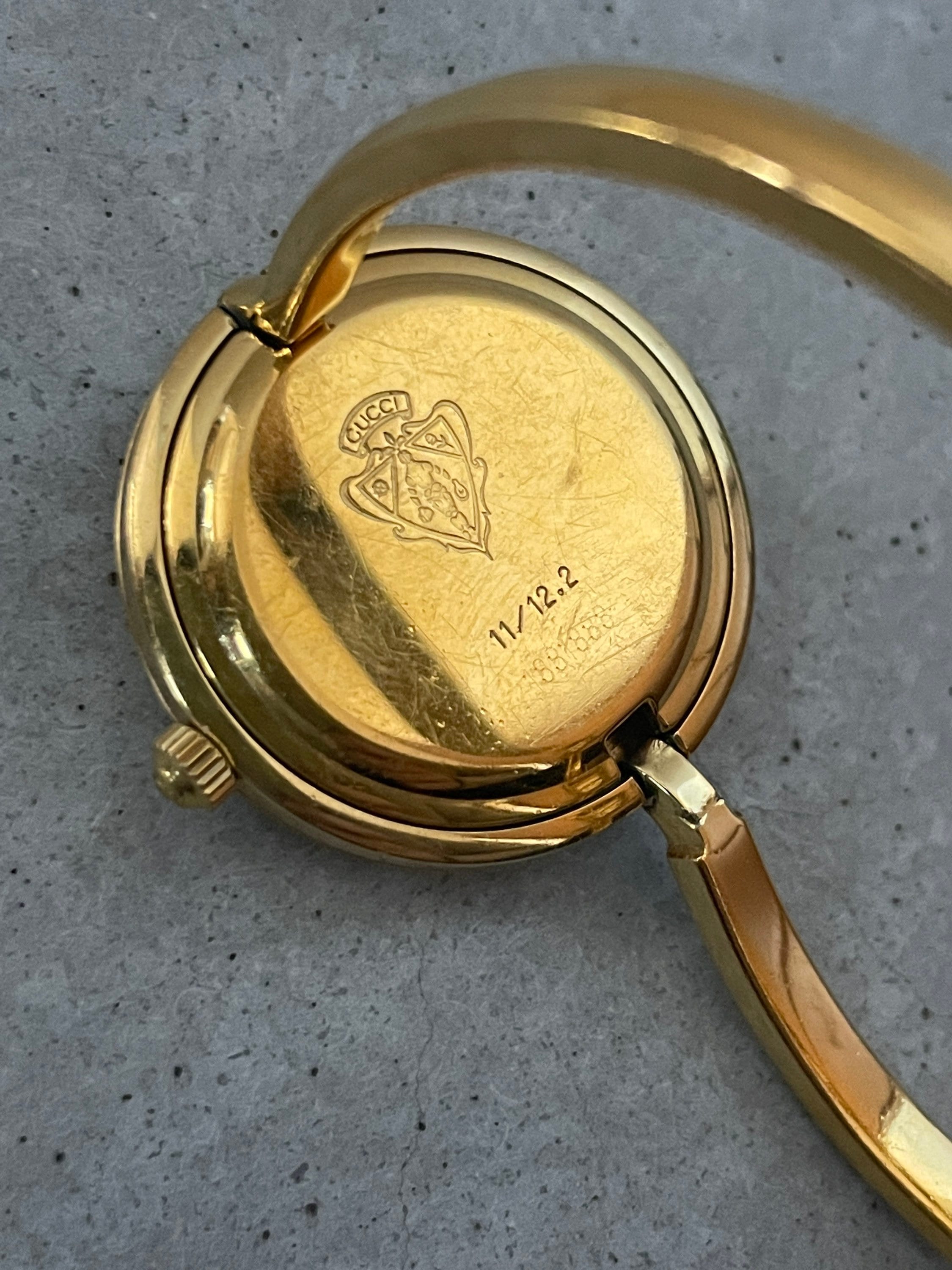 GUCCI Accessories Change Bezel 12 colors Bangle watch Wristwatch Gold