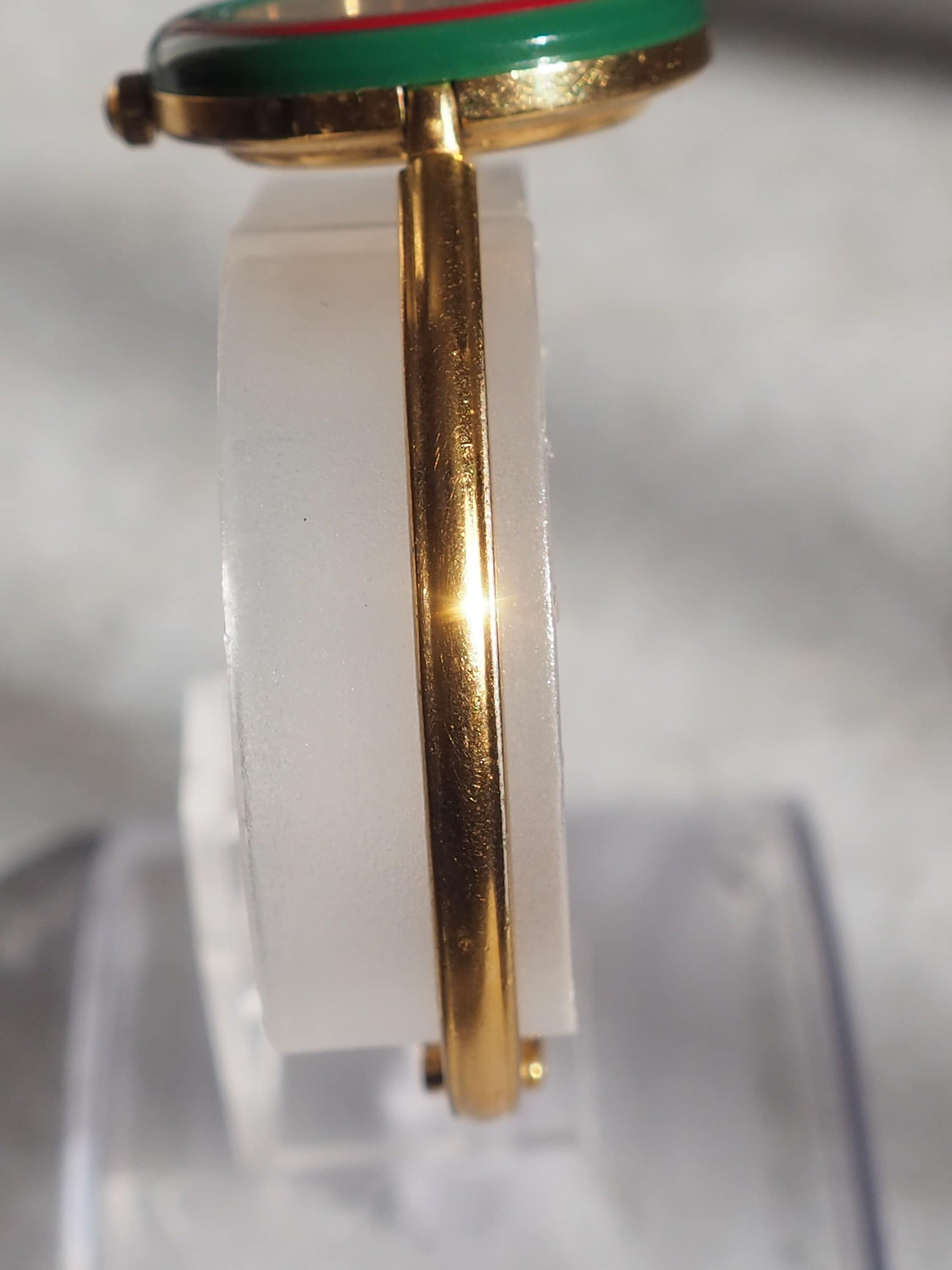 GUCCI Accessories Change Bezel 12 colors Bangle watch Wristwatch Gold