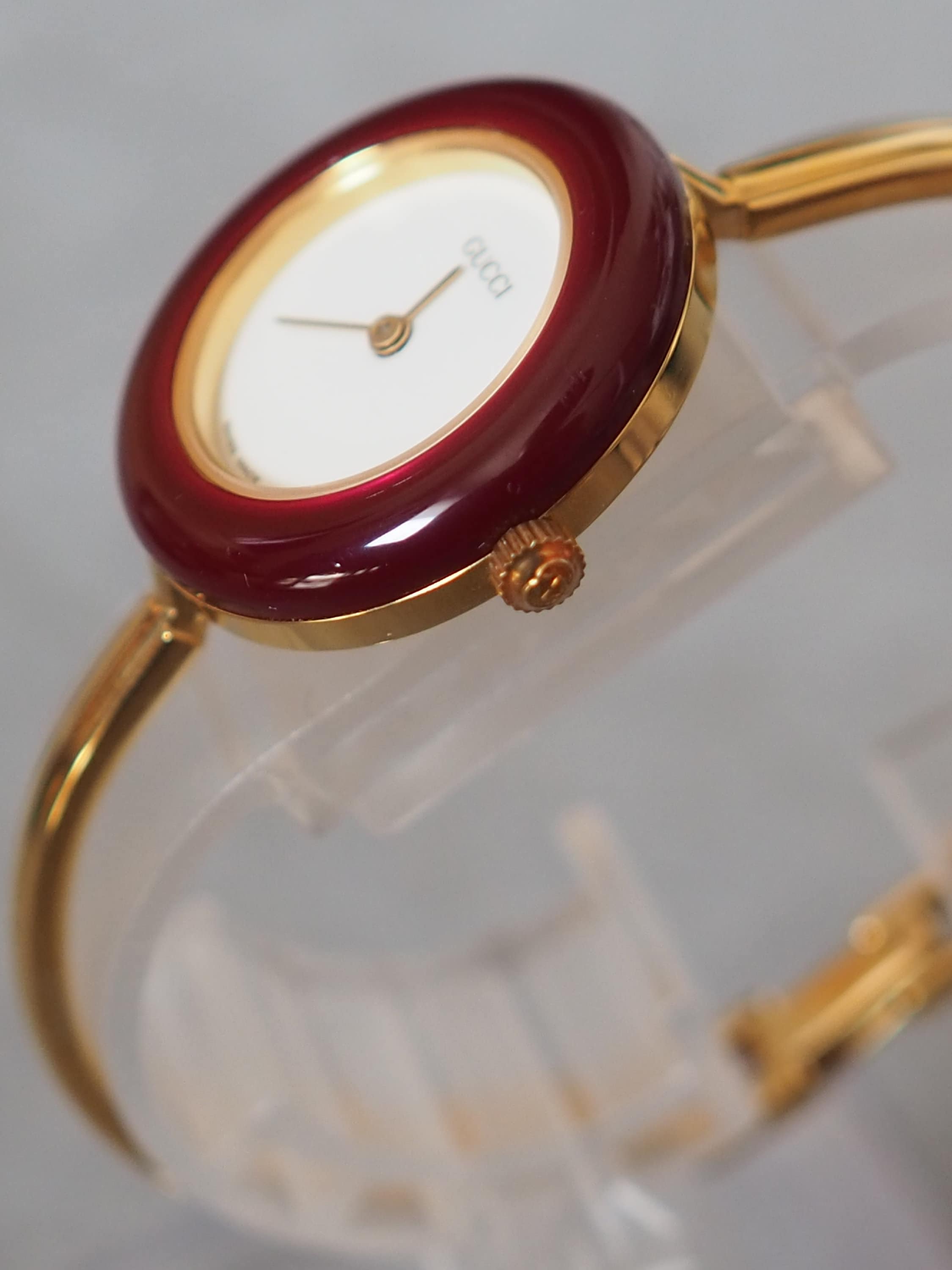 GUCCI Accessories Change Bezel 12 colors Bangle watch Wristwatch Gold