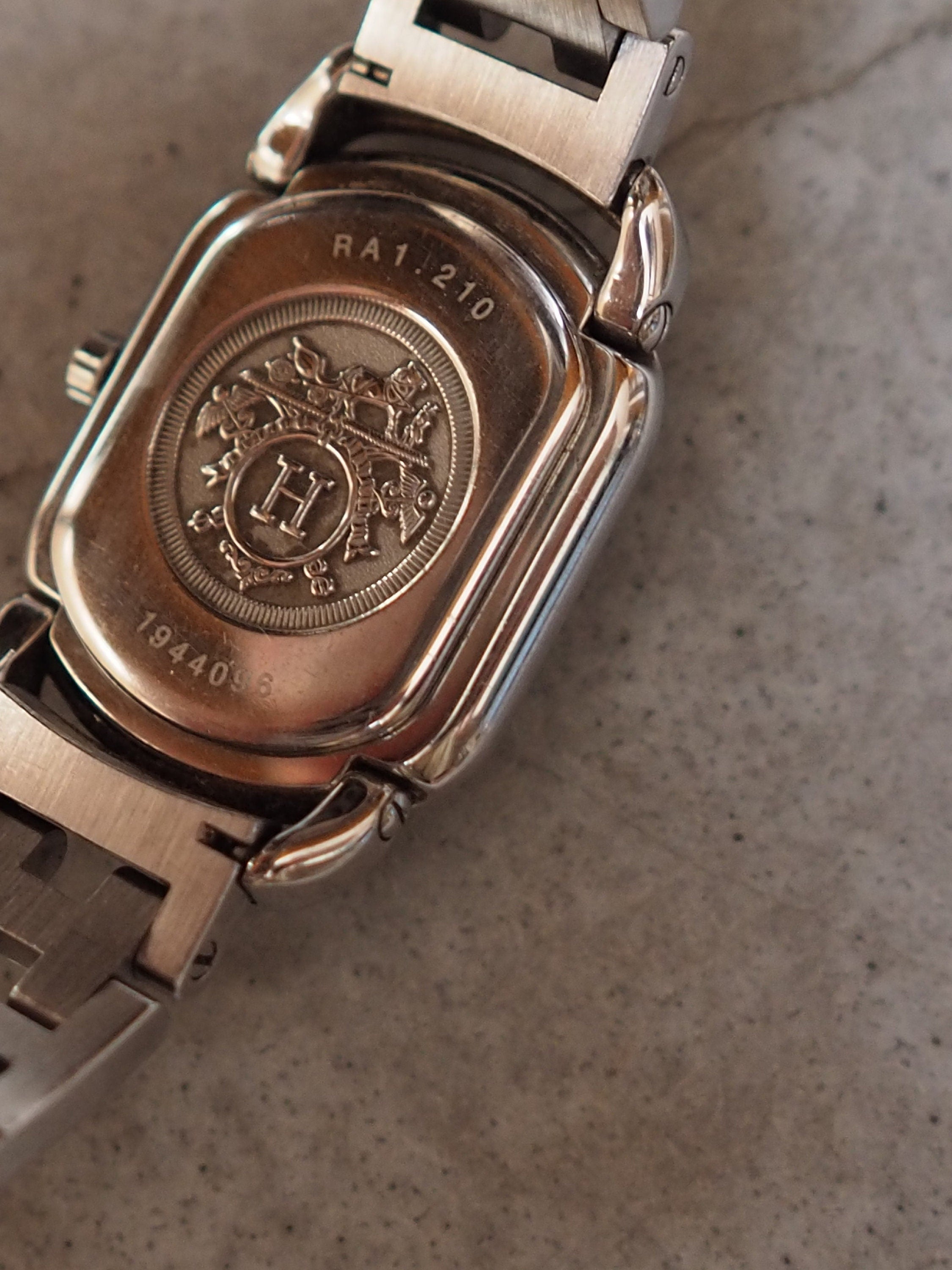 HERMES Rally Watch Pm Size Ra1.210 Watches Stainless Steel Ladies Watch Wristwatch Quartz Ladies Vintage