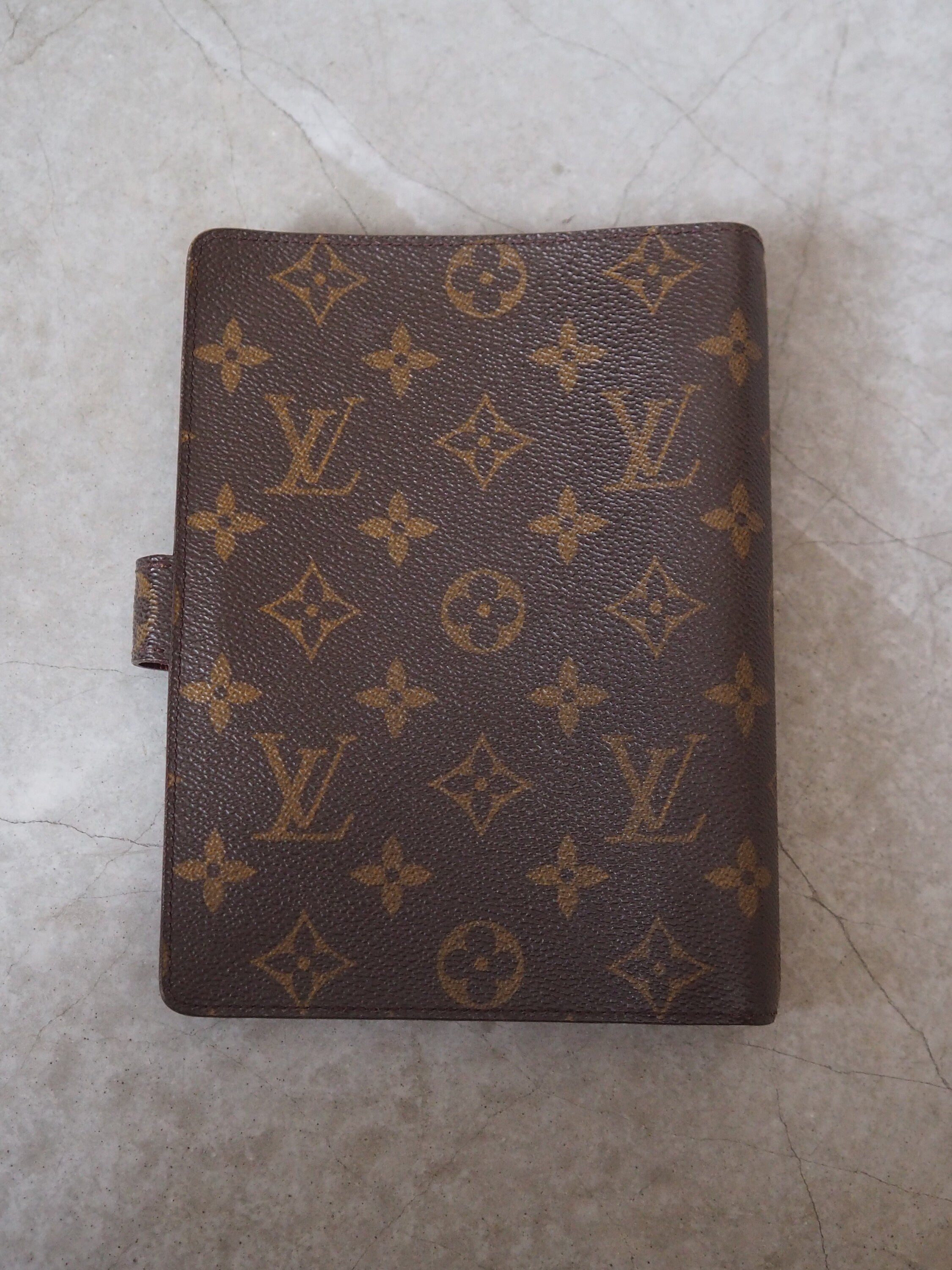 LOUIS VUITTON Agenda MM Monogram Day Planner Cover Vintage Authentic