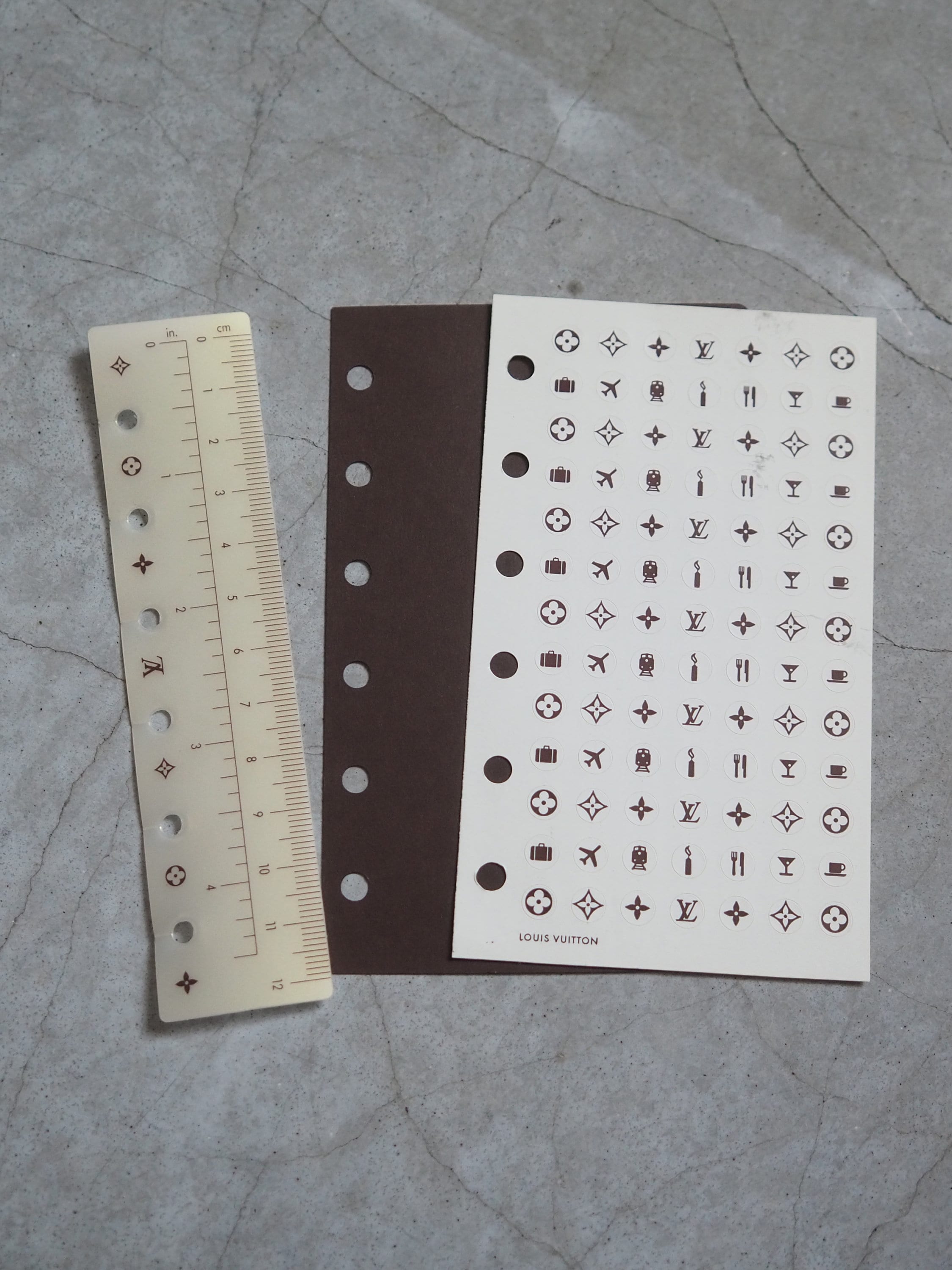 LOUIS VUITTON Monogram Agenda PM Day Planner Cover Lv Authentic