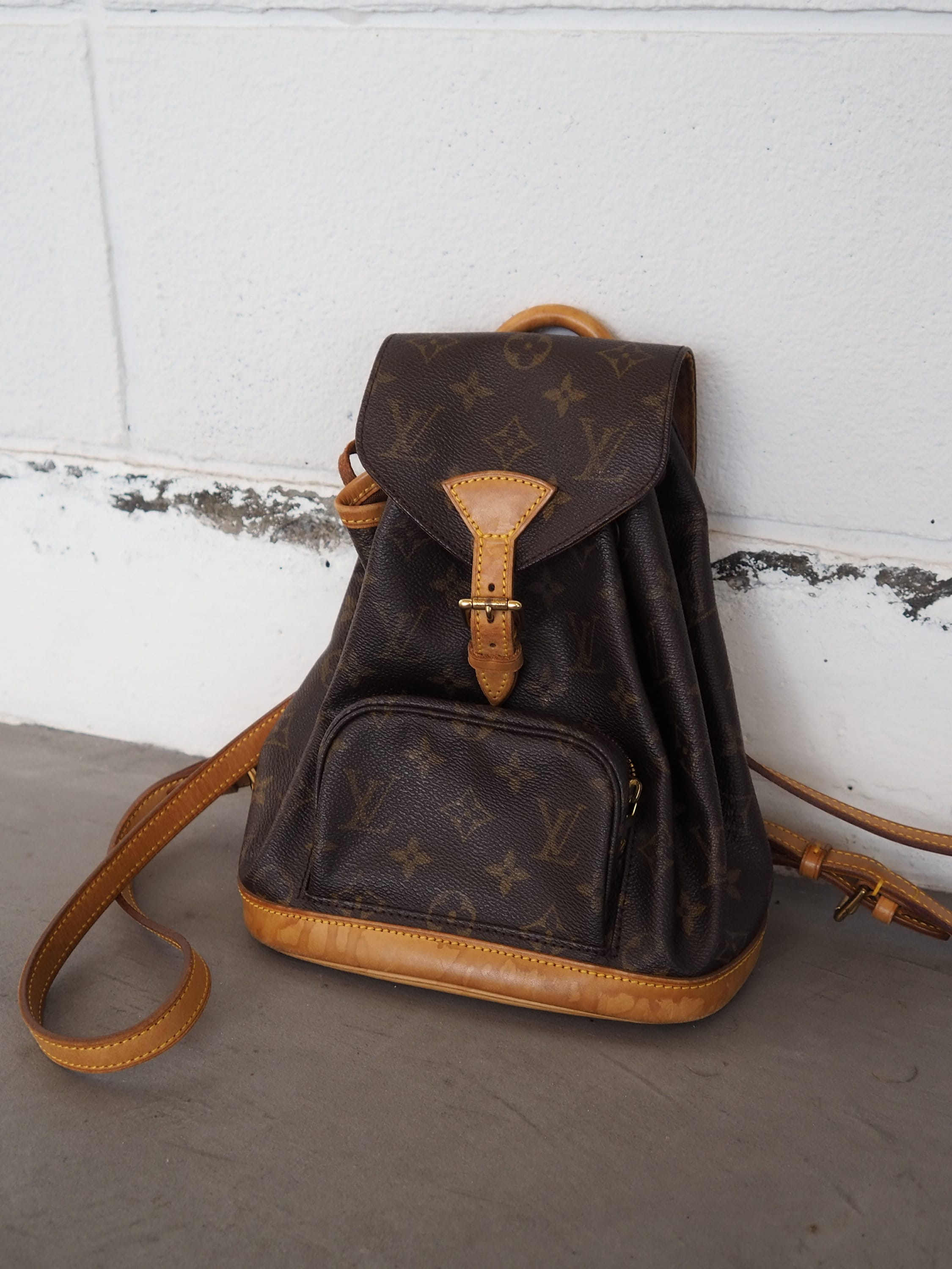 LOUIS VUITTON Monogram Mini Montsouris PM Backpack Vintage Authentic