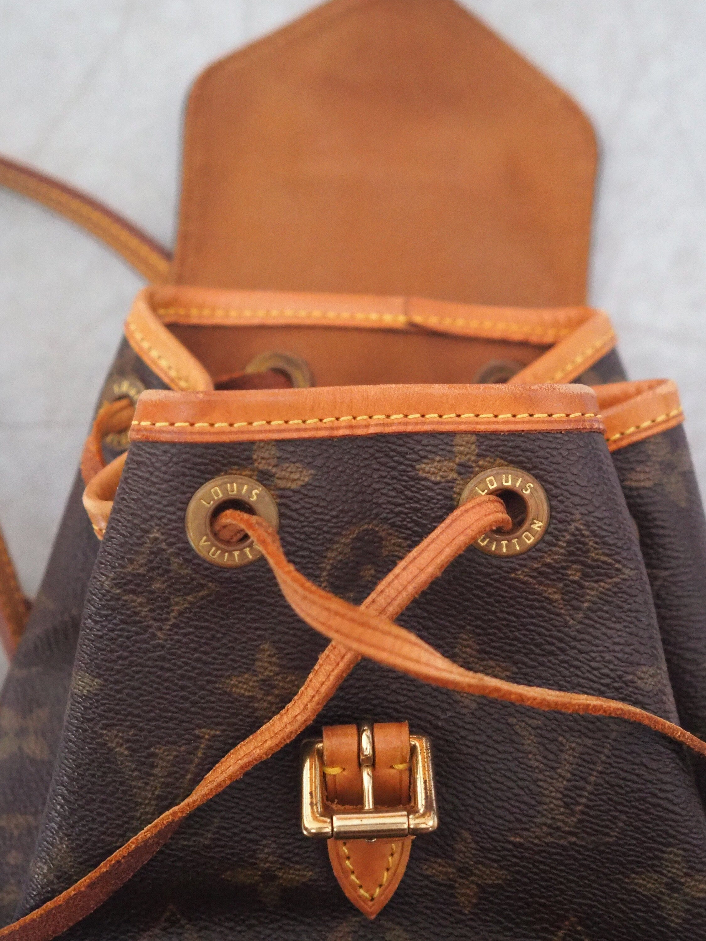 LOUIS VUITTON Monogram Mini Montsouris PM Backpack Vintage Authentic