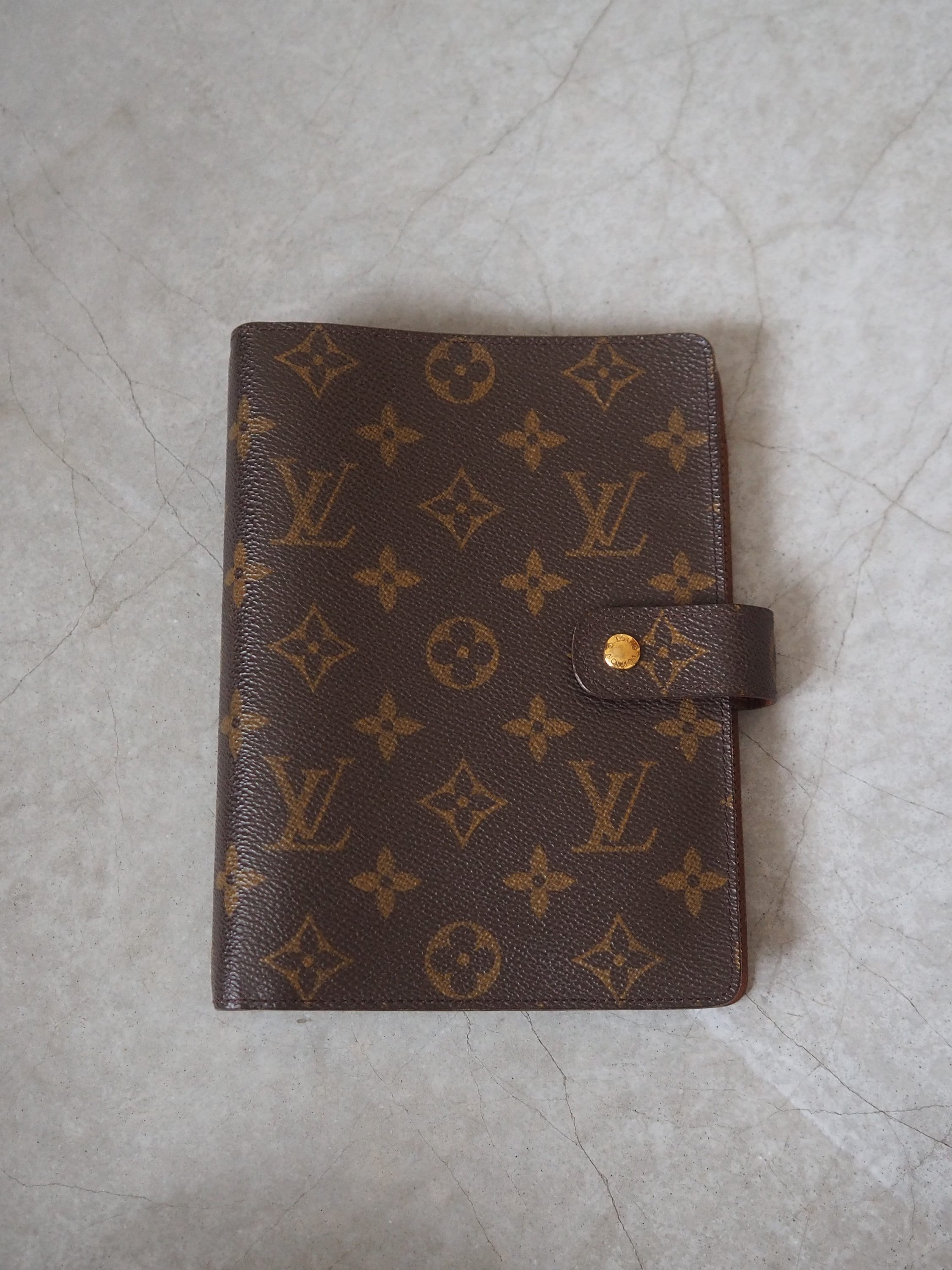 LOUIS VUITTON Agenda MM Monogram Day Planner Cover Vintage Authentic